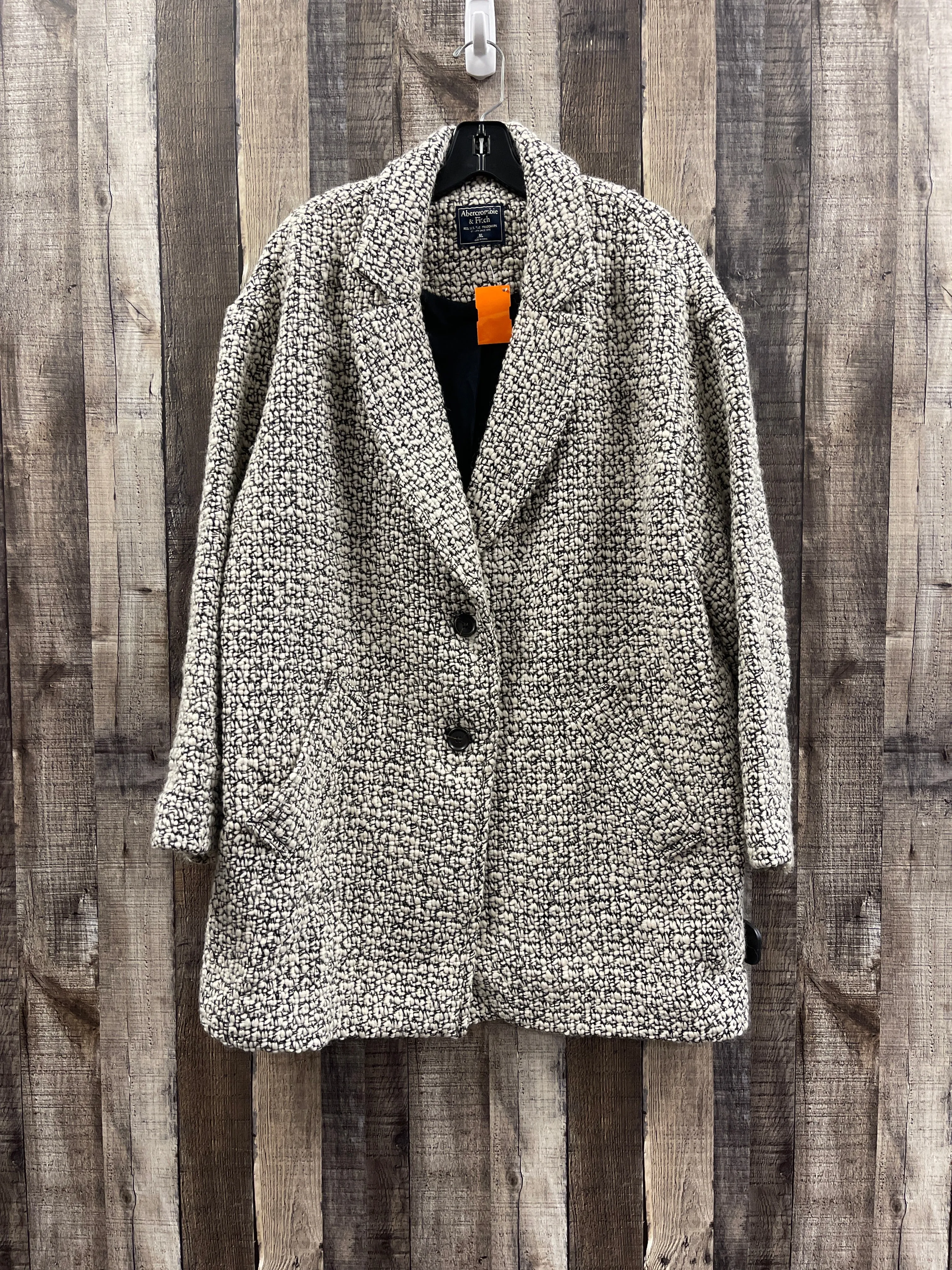 Coat Other By Abercrombie And Fitch In Tweed, Size: Xl