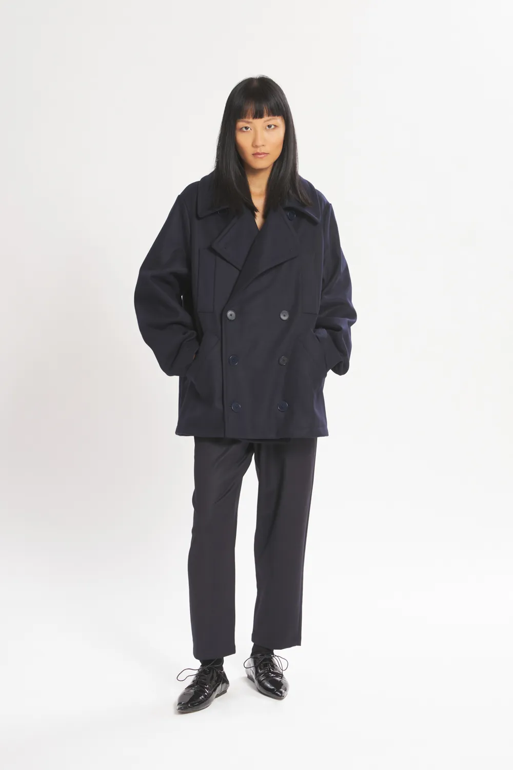 Coat Sailor Caramal  Navy