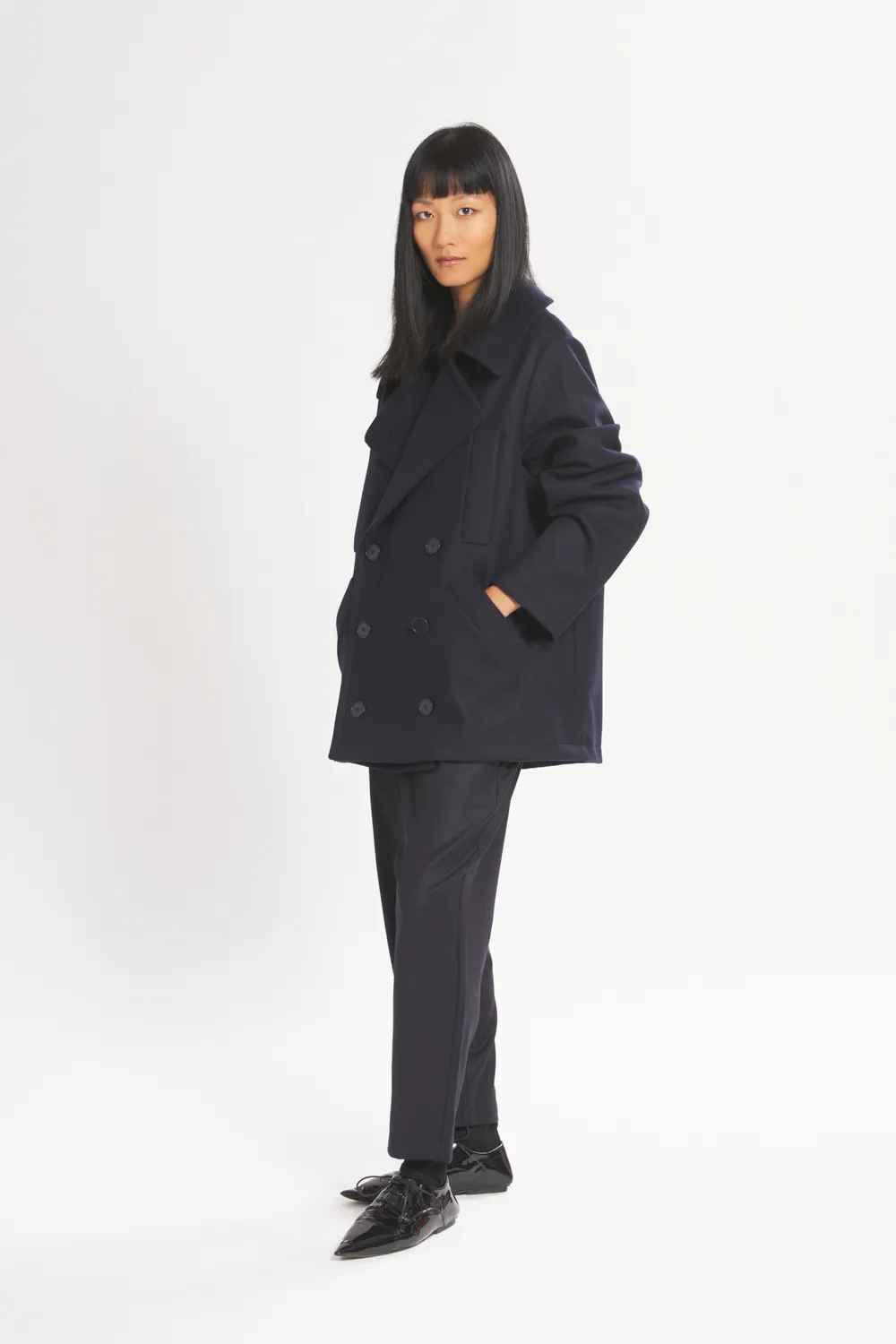 Coat Sailor Caramal  Navy