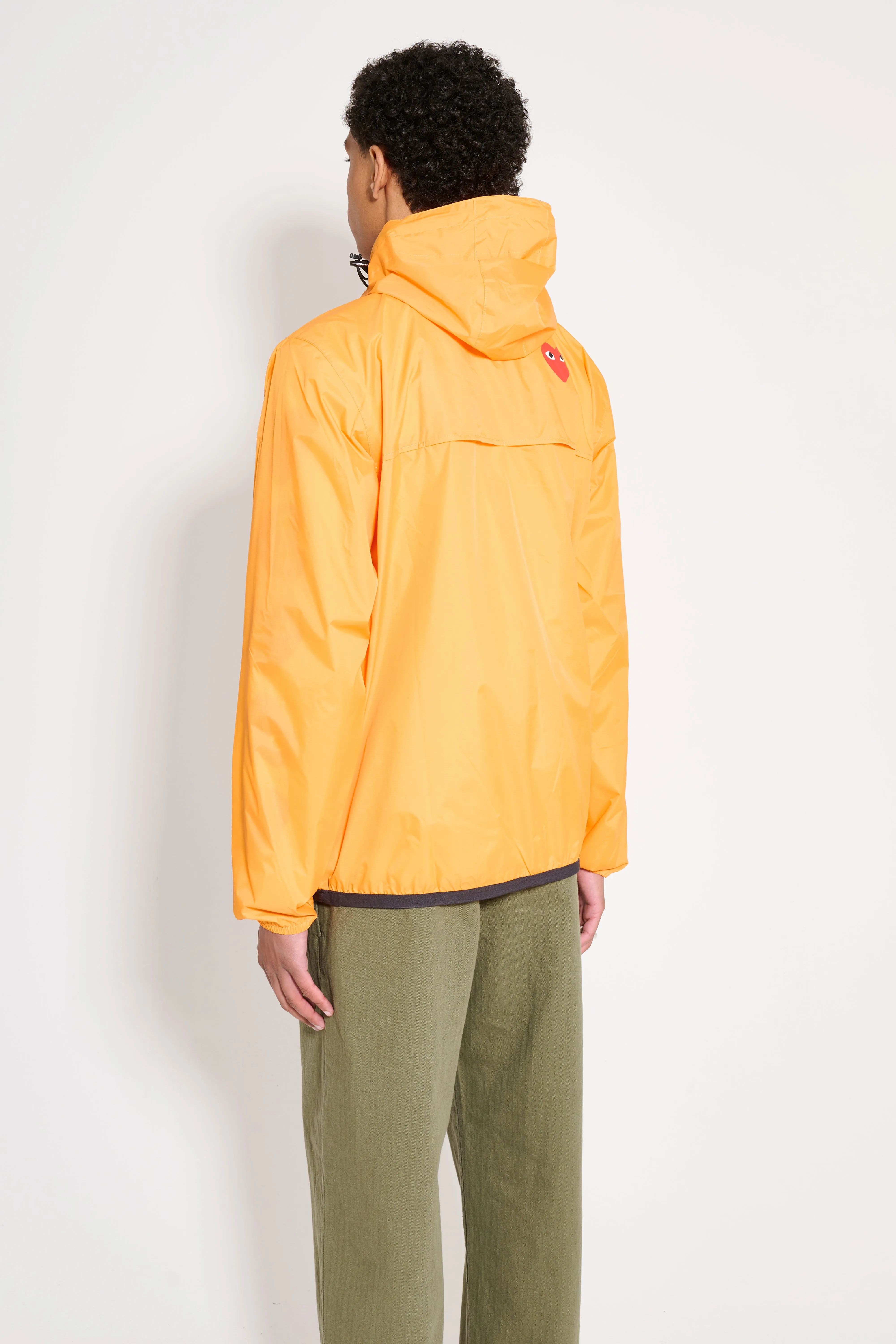 Comme des Garçons Play x K-Way Half Zip Jacket Orange