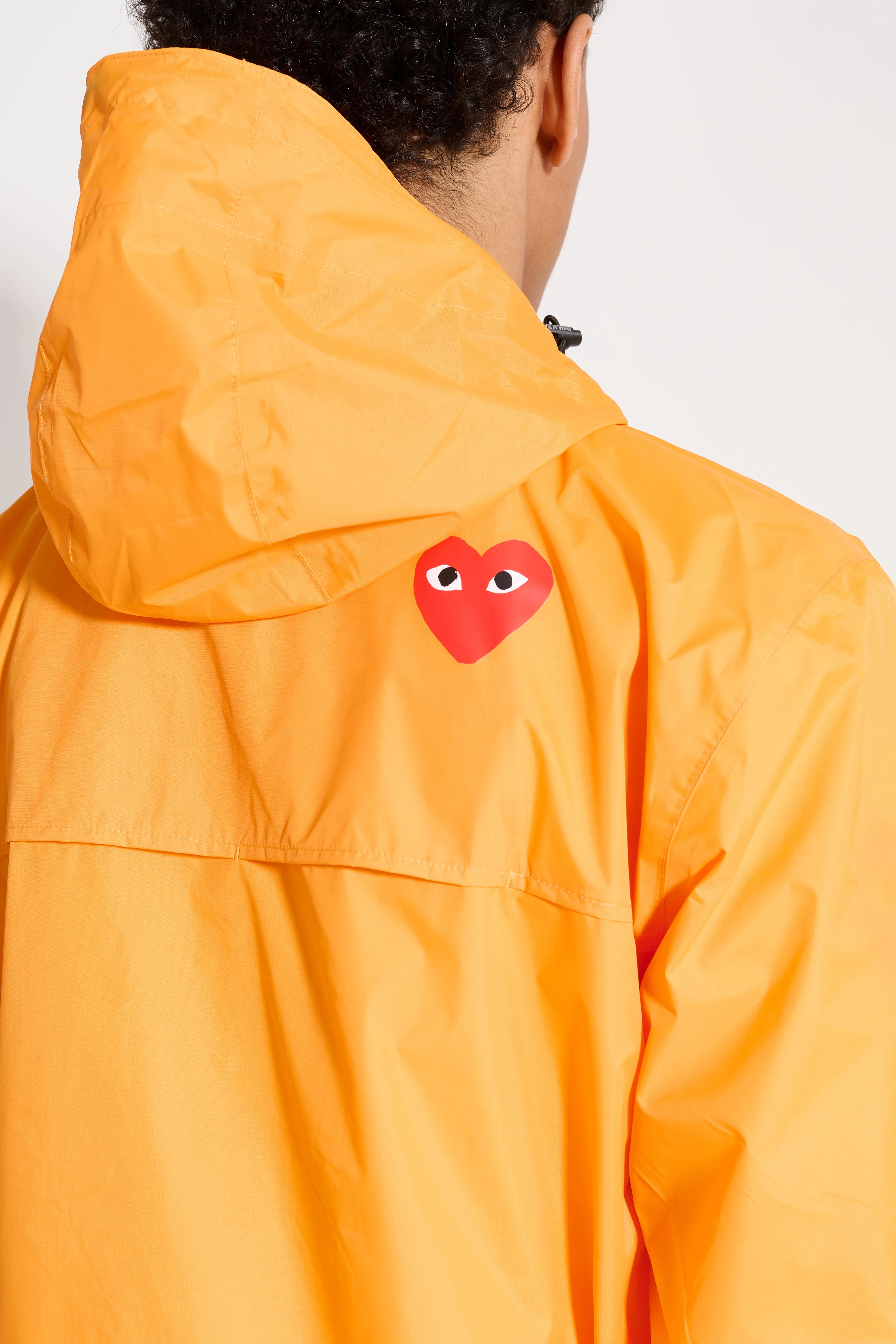 Comme des Garçons Play x K-Way Half Zip Jacket Orange