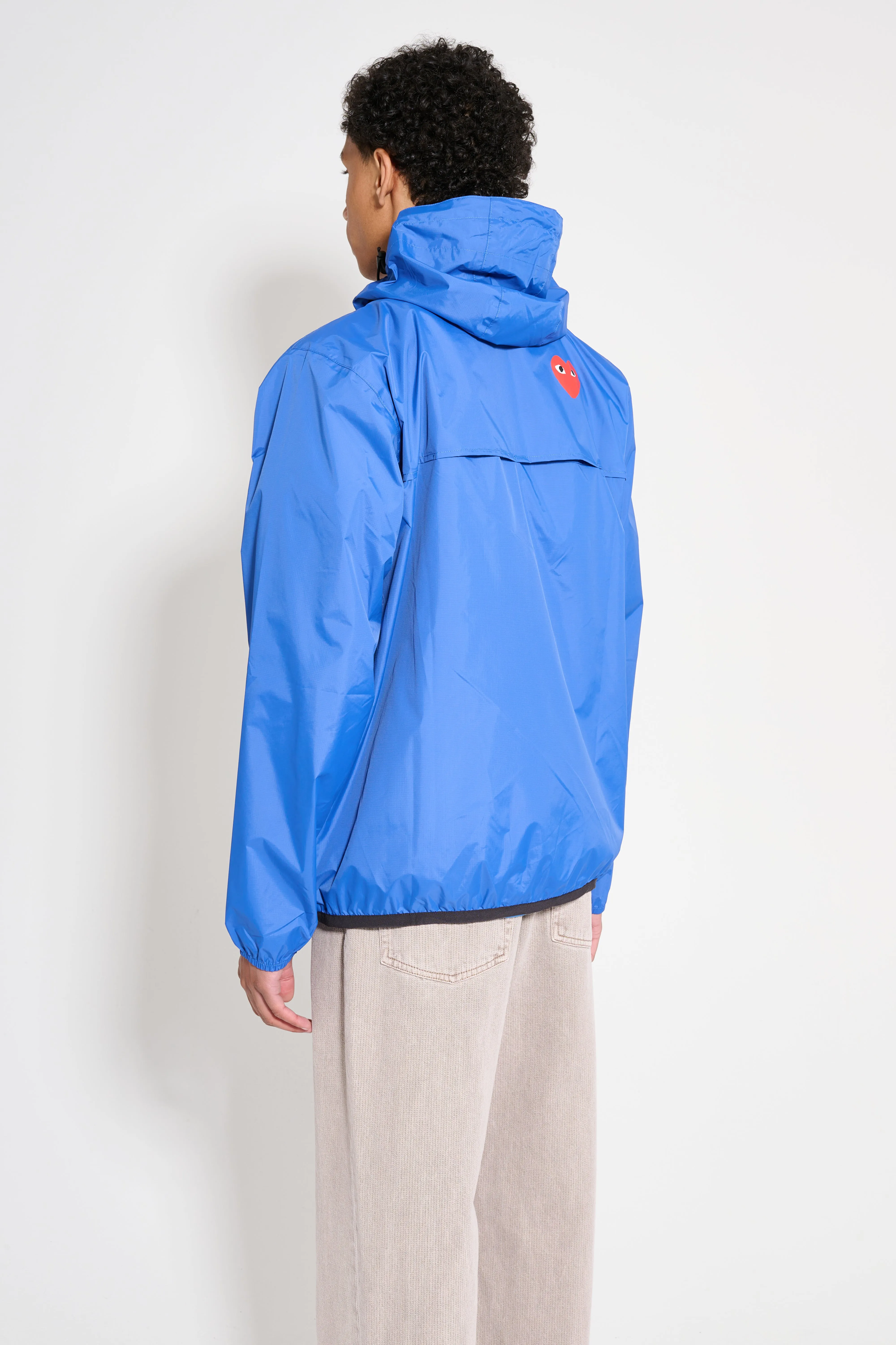 Comme des Garçons Play x K-Way Leon Half Zip Jacket  Blue