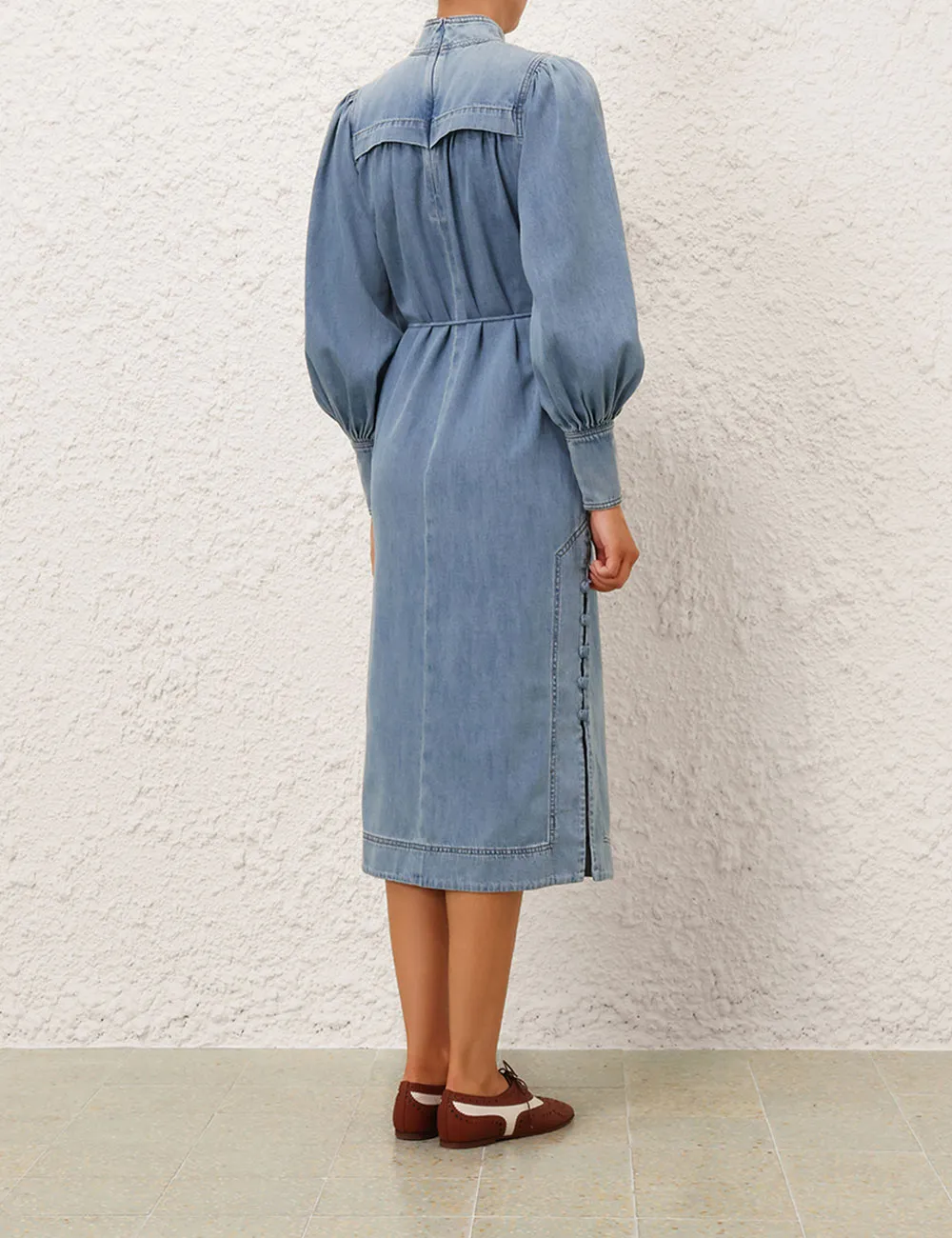 Crush Denim Midi Dress