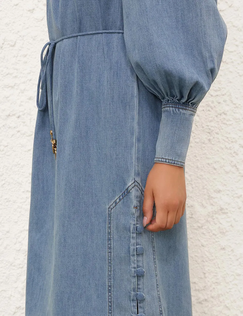 Crush Denim Midi Dress