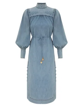 Crush Denim Midi Dress