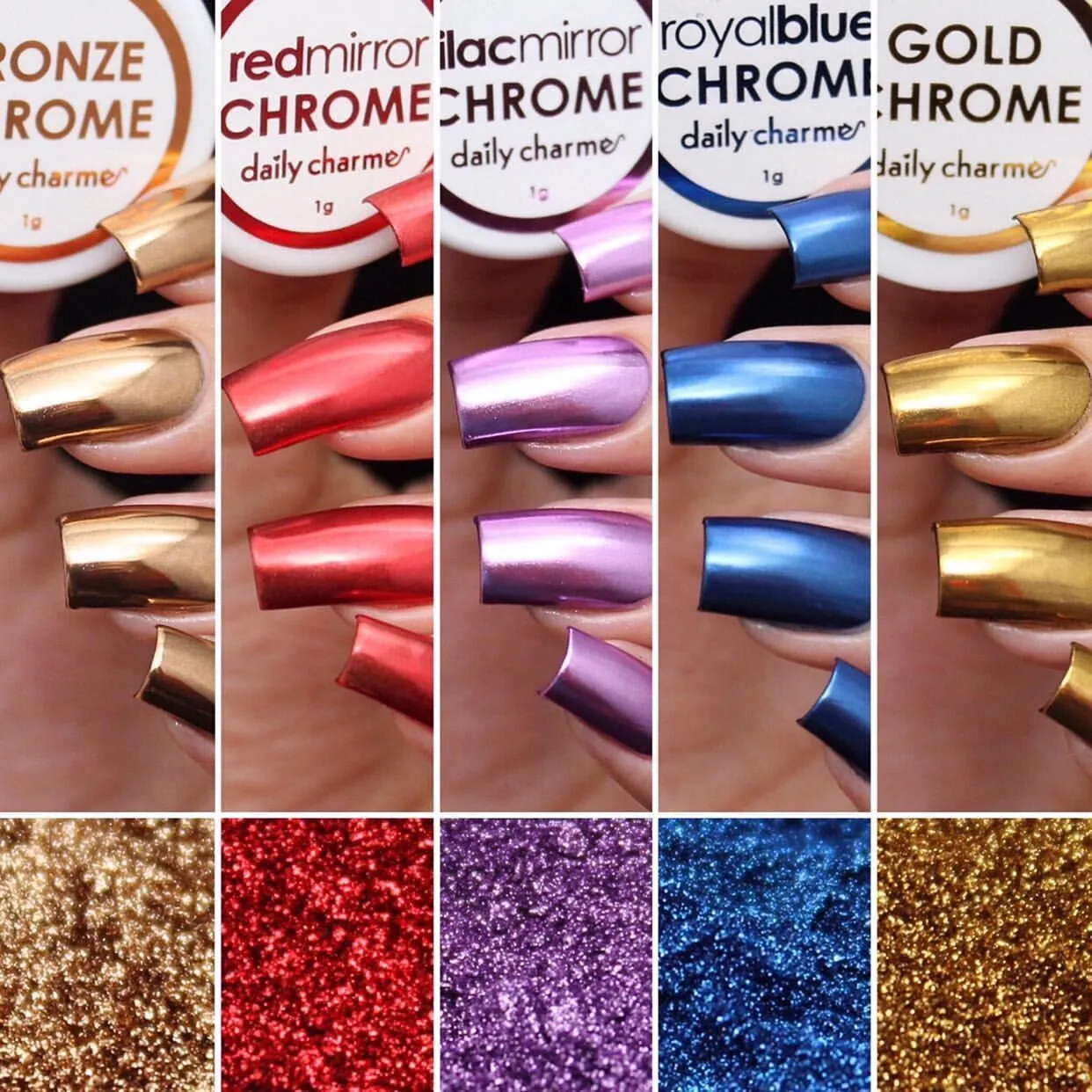 Daily Charme Chrome Effect No-Wipe Gel