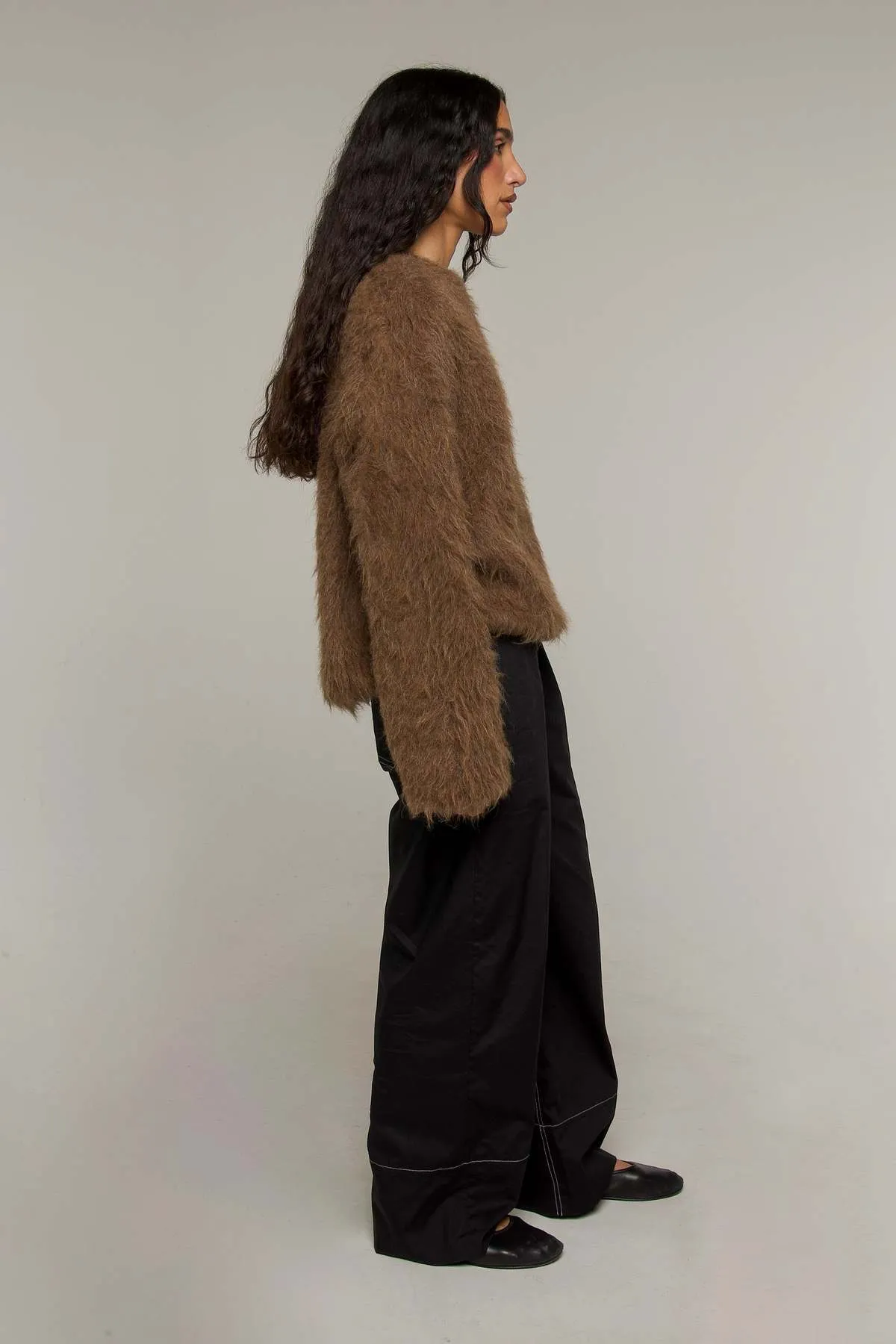 Dakota Alpaca Sweater - Brown