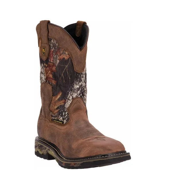 Dan Post Men's Hunter 11 Work Boot - Saddle Tan/Mossy Oak DP69408