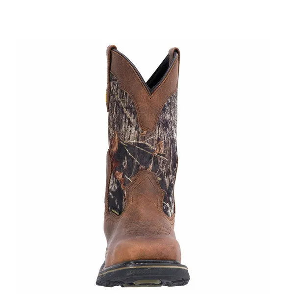 Dan Post Men's Hunter 11 Work Boot - Saddle Tan/Mossy Oak DP69408