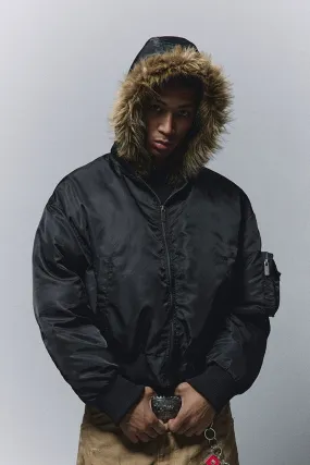 Detachable Hood MA-1 Bomber Jacket