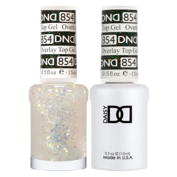 DND Duo Matching Color - OVERLAY GLITTER TOP GELS Collection - 854