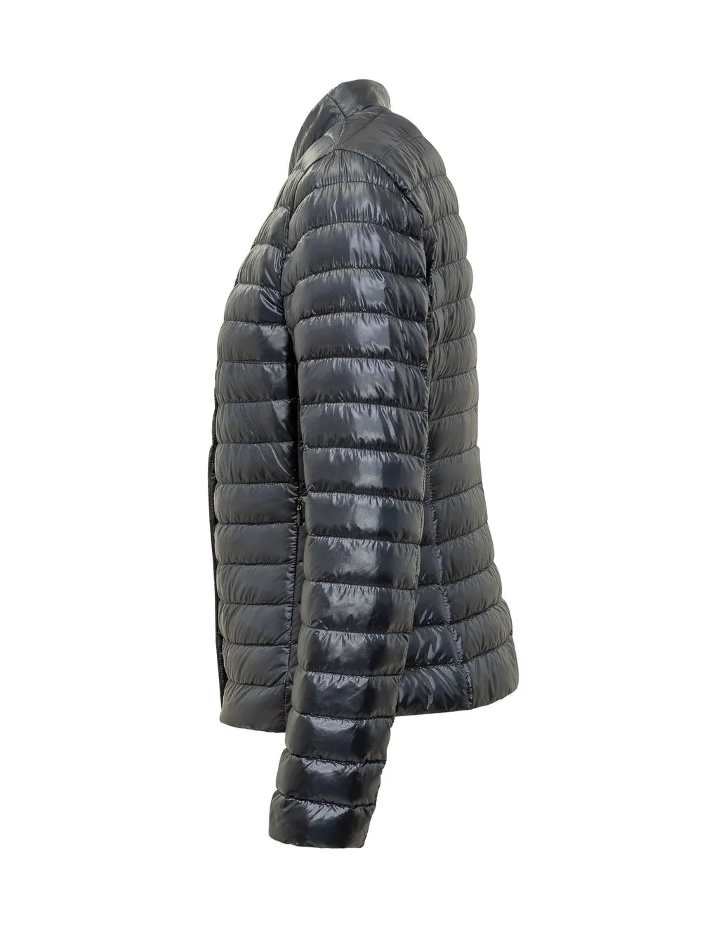 Down Jacket with Stand-Up Collar