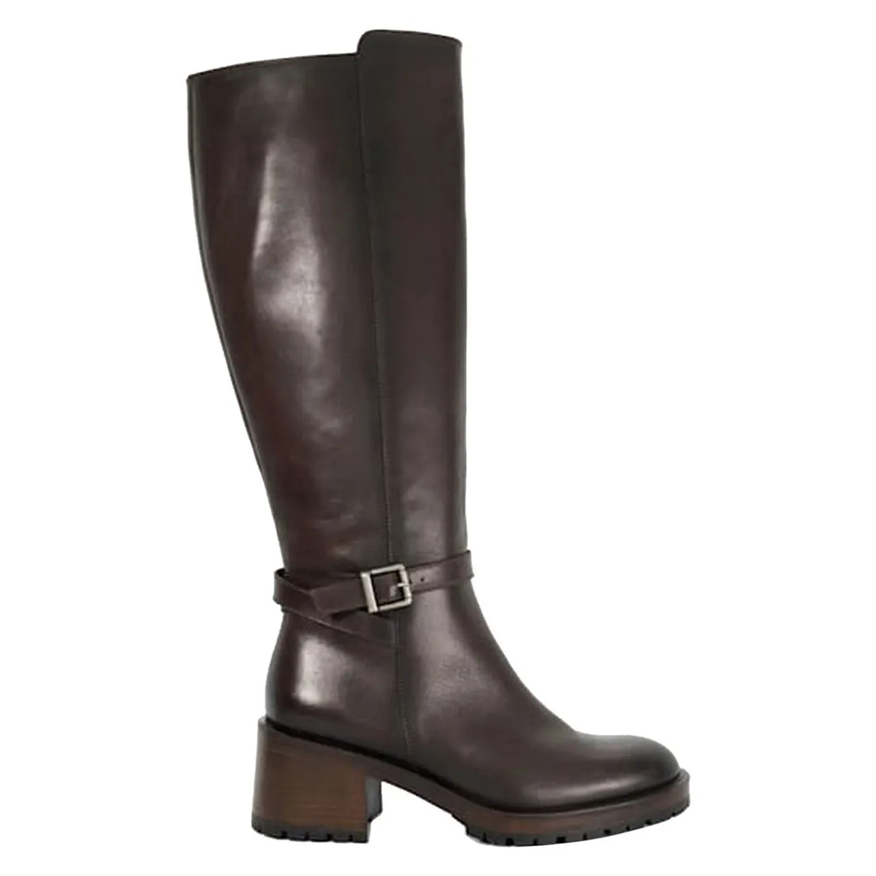 DUNE LONDON Tassie Leather Knee-High Boots - Black