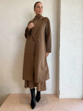 Elka Collective Emiliano Coat in Walnut