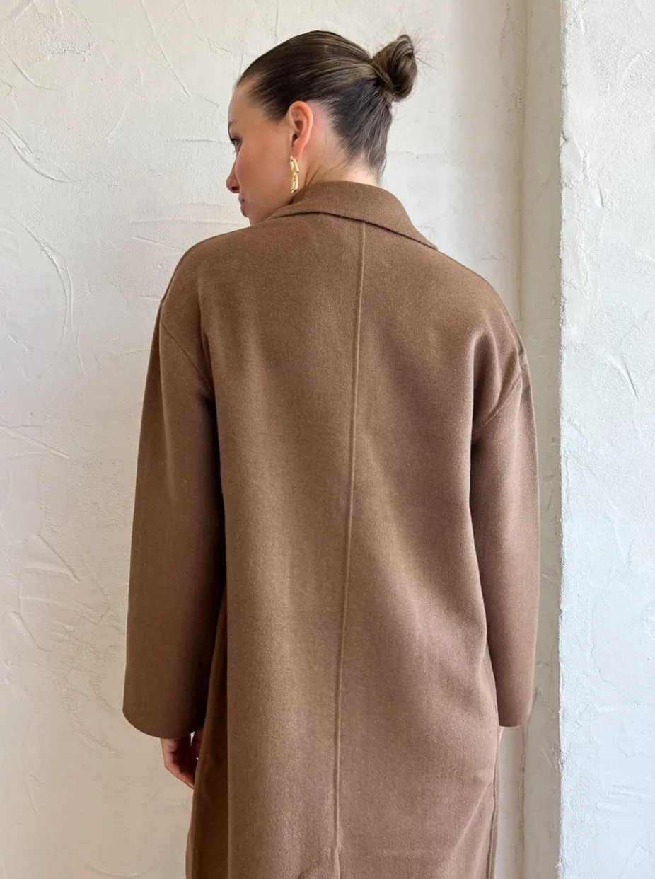 Elka Collective Emiliano Coat in Walnut