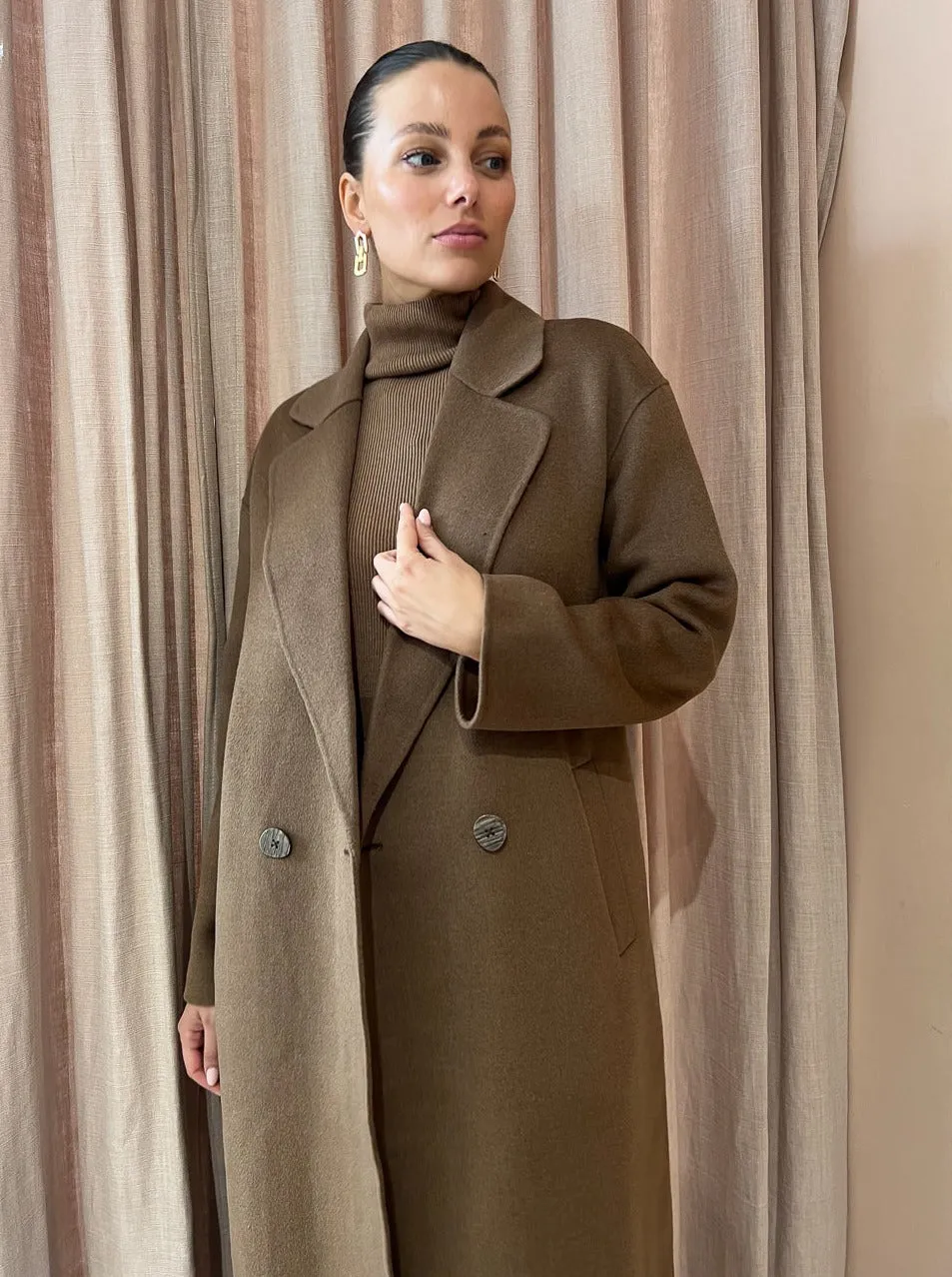 Elka Collective Emiliano Coat in Walnut