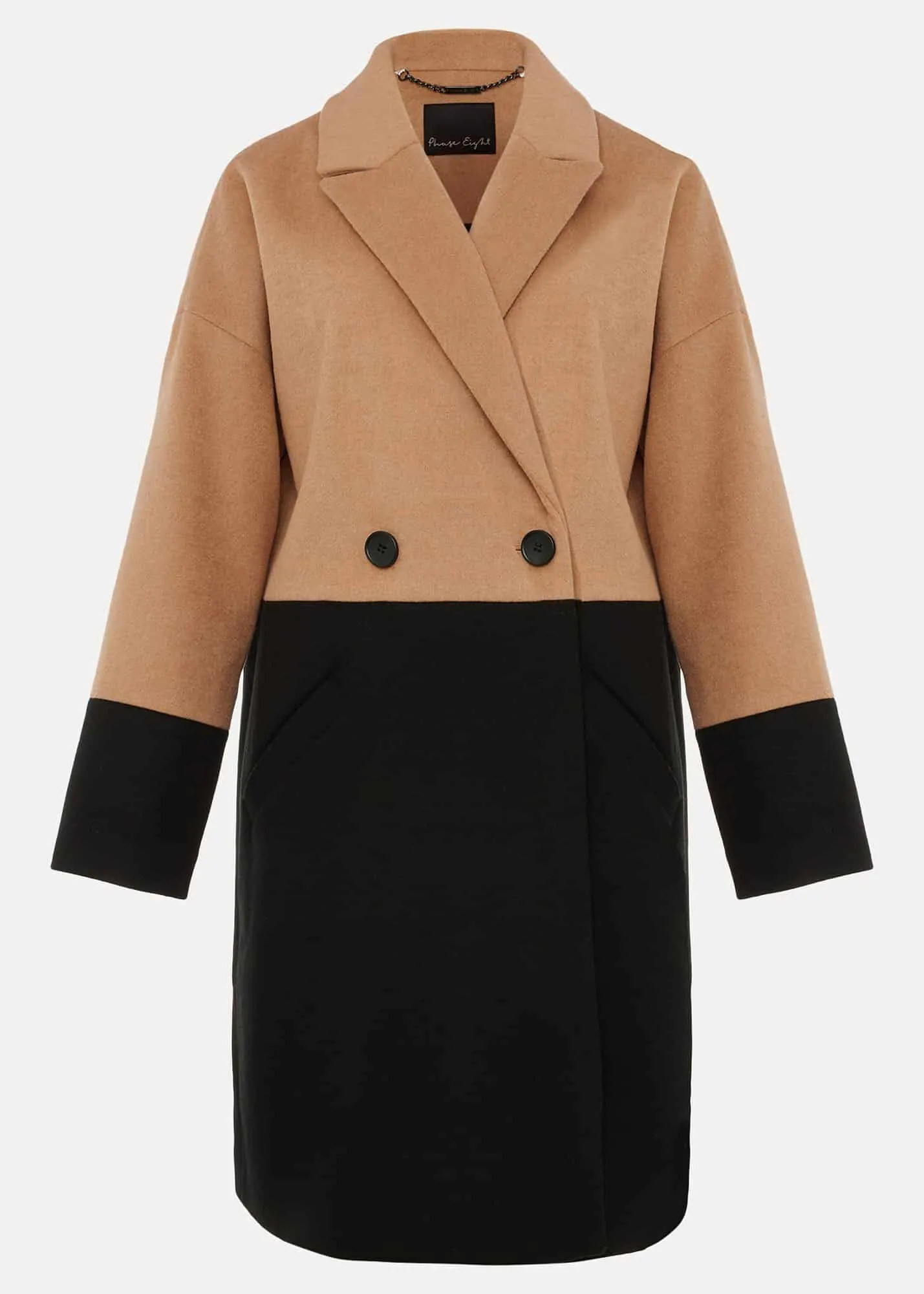 Emery Colourblock Wool Coat