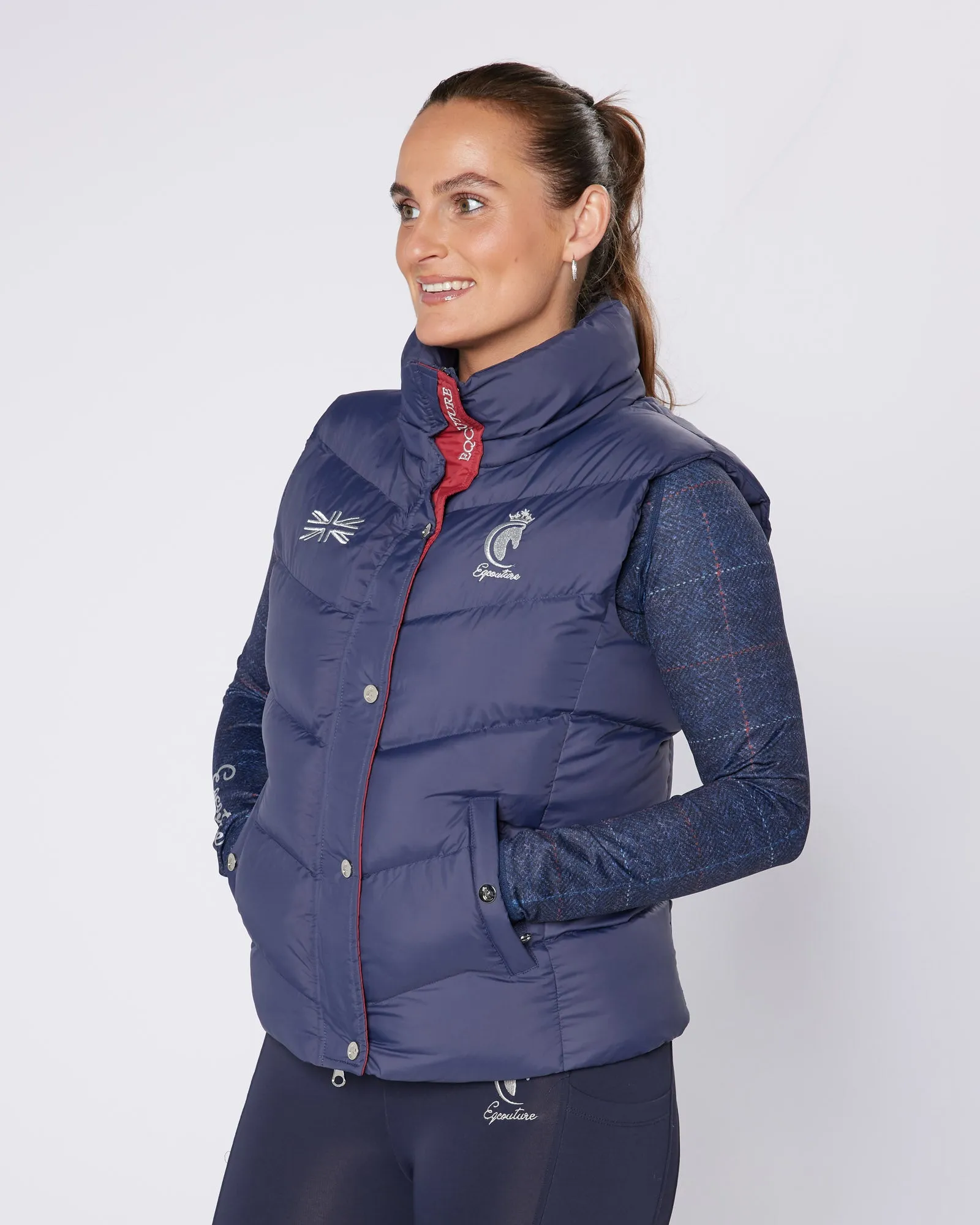 Exclusive Navy Team Gilet - Detachable Hood