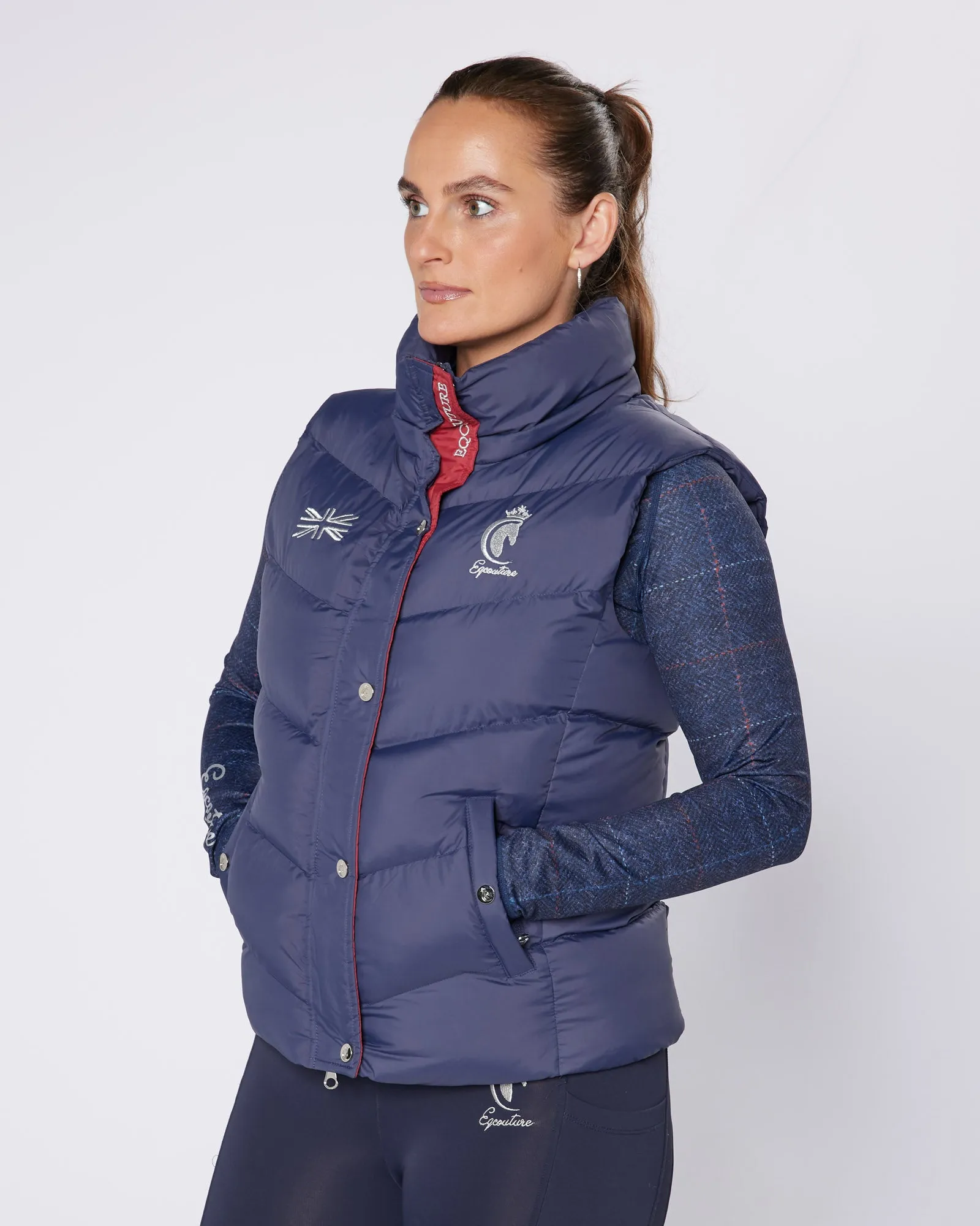 Exclusive Navy Team Gilet - Detachable Hood