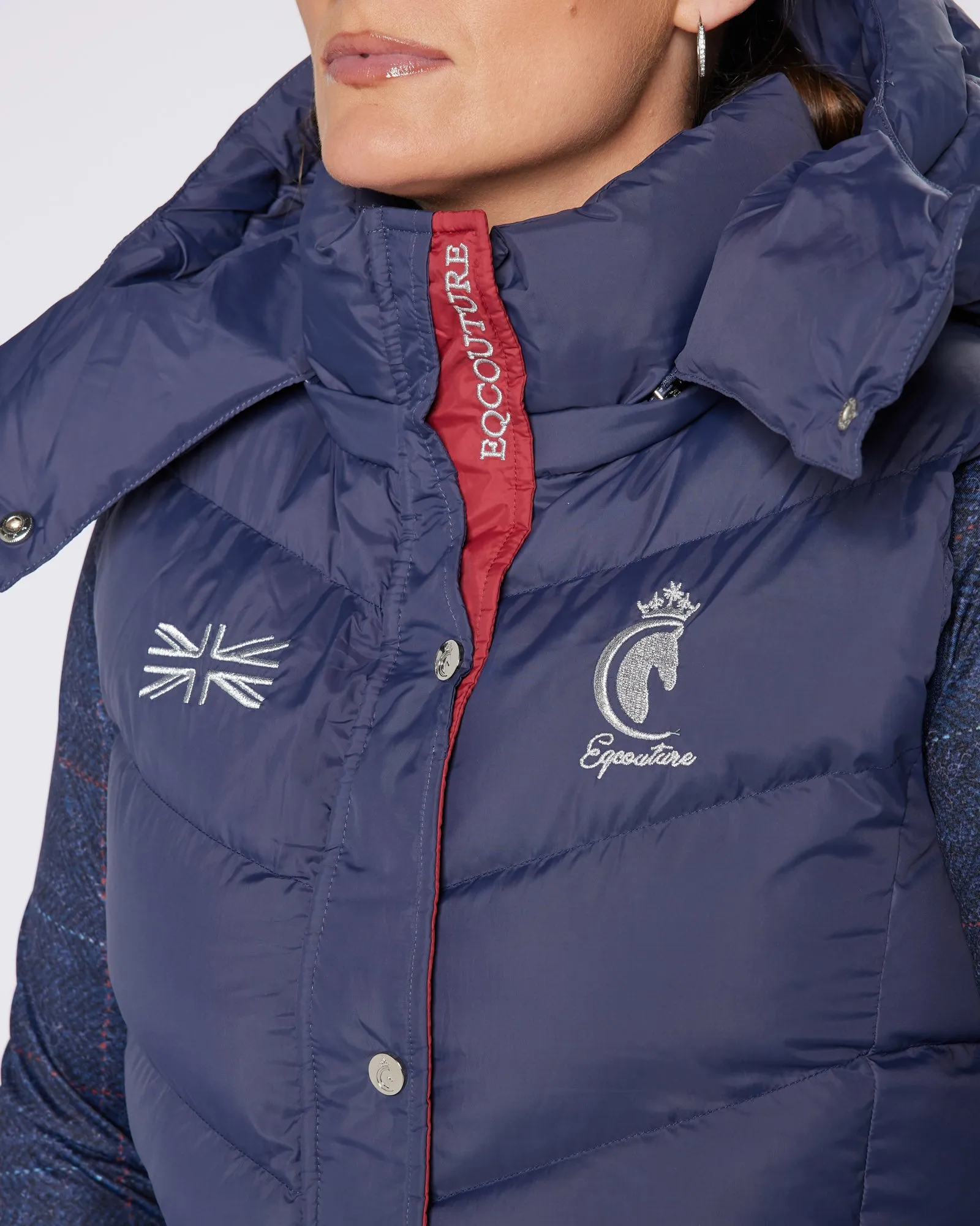 Exclusive Navy Team Gilet - Detachable Hood