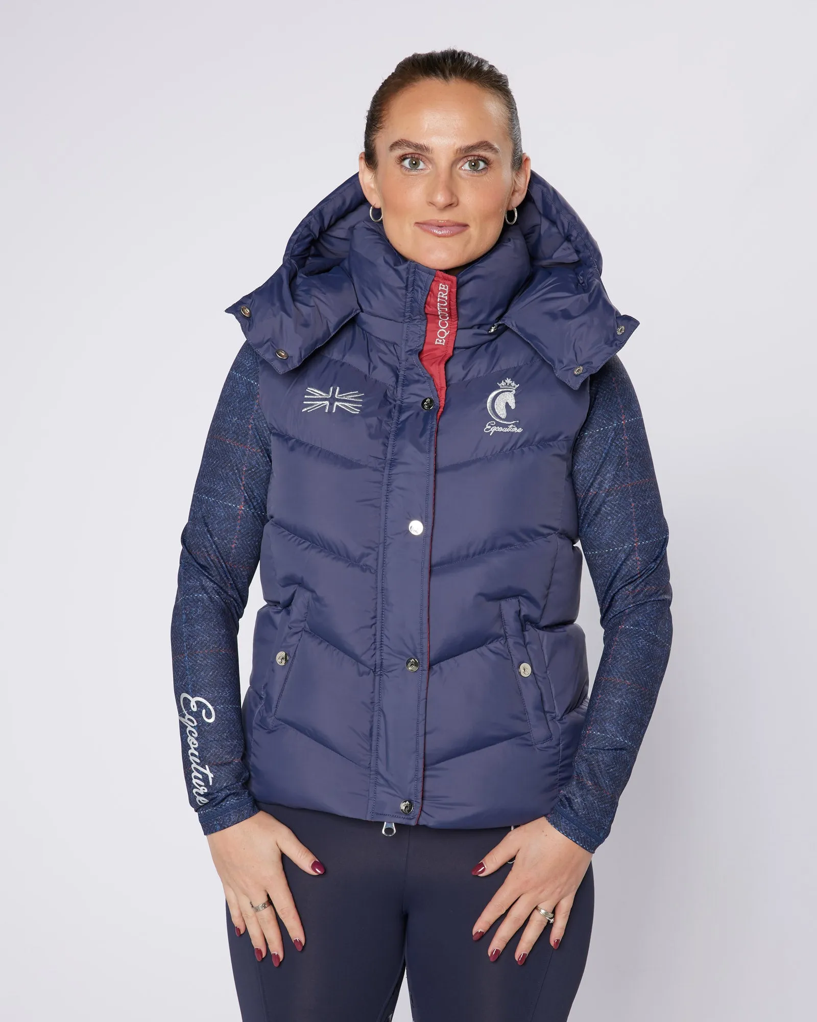 Exclusive Navy Team Gilet - Detachable Hood