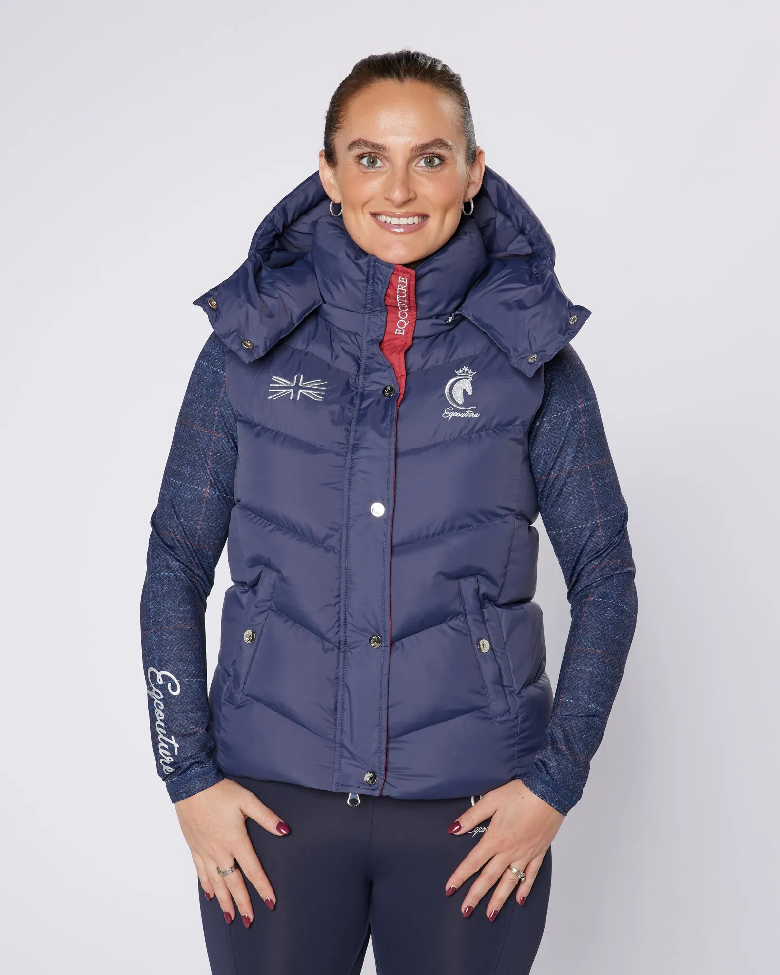 Exclusive Navy Team Gilet - Detachable Hood