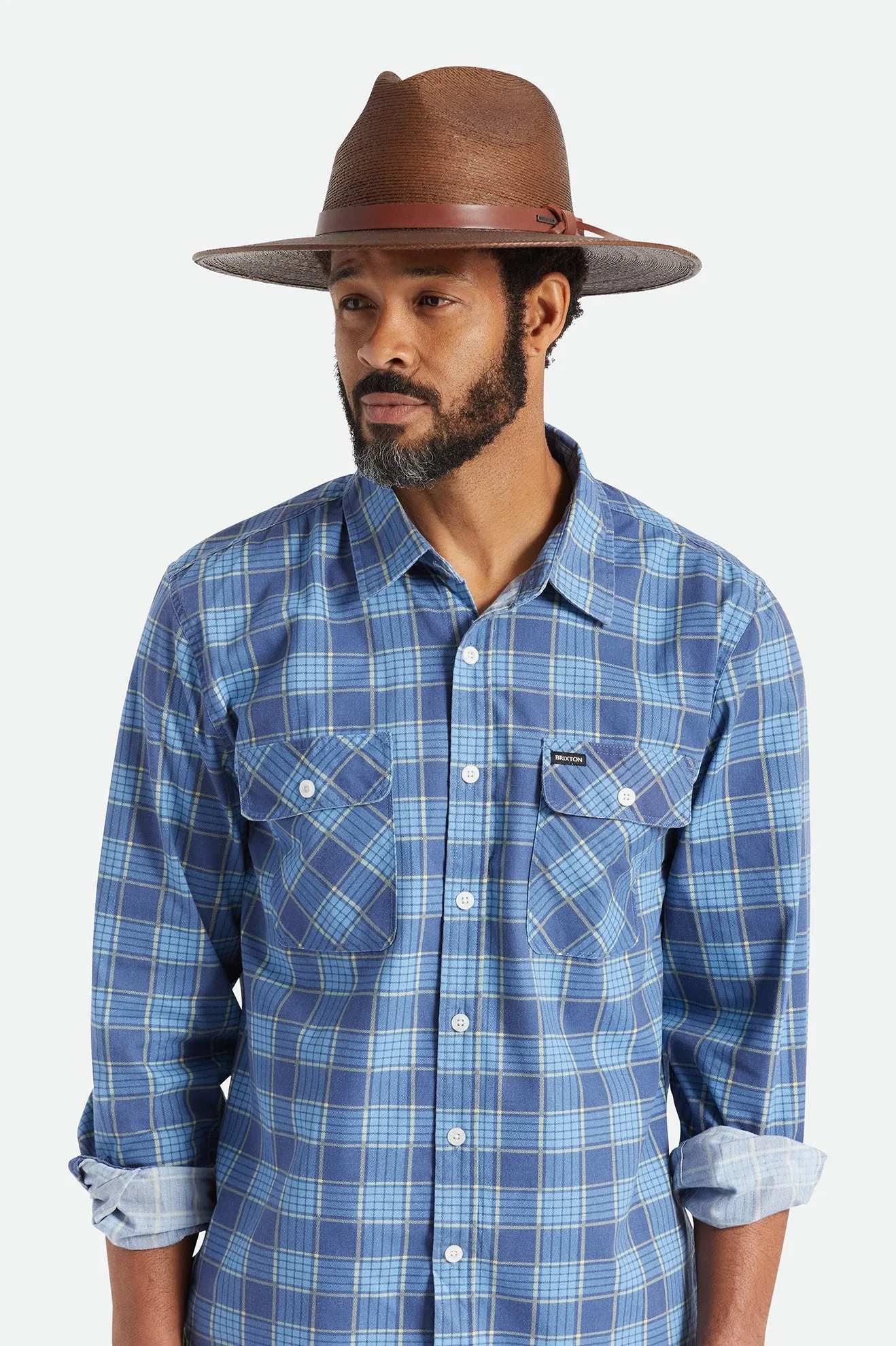 Field Proper Straw Hat - Deep Brown