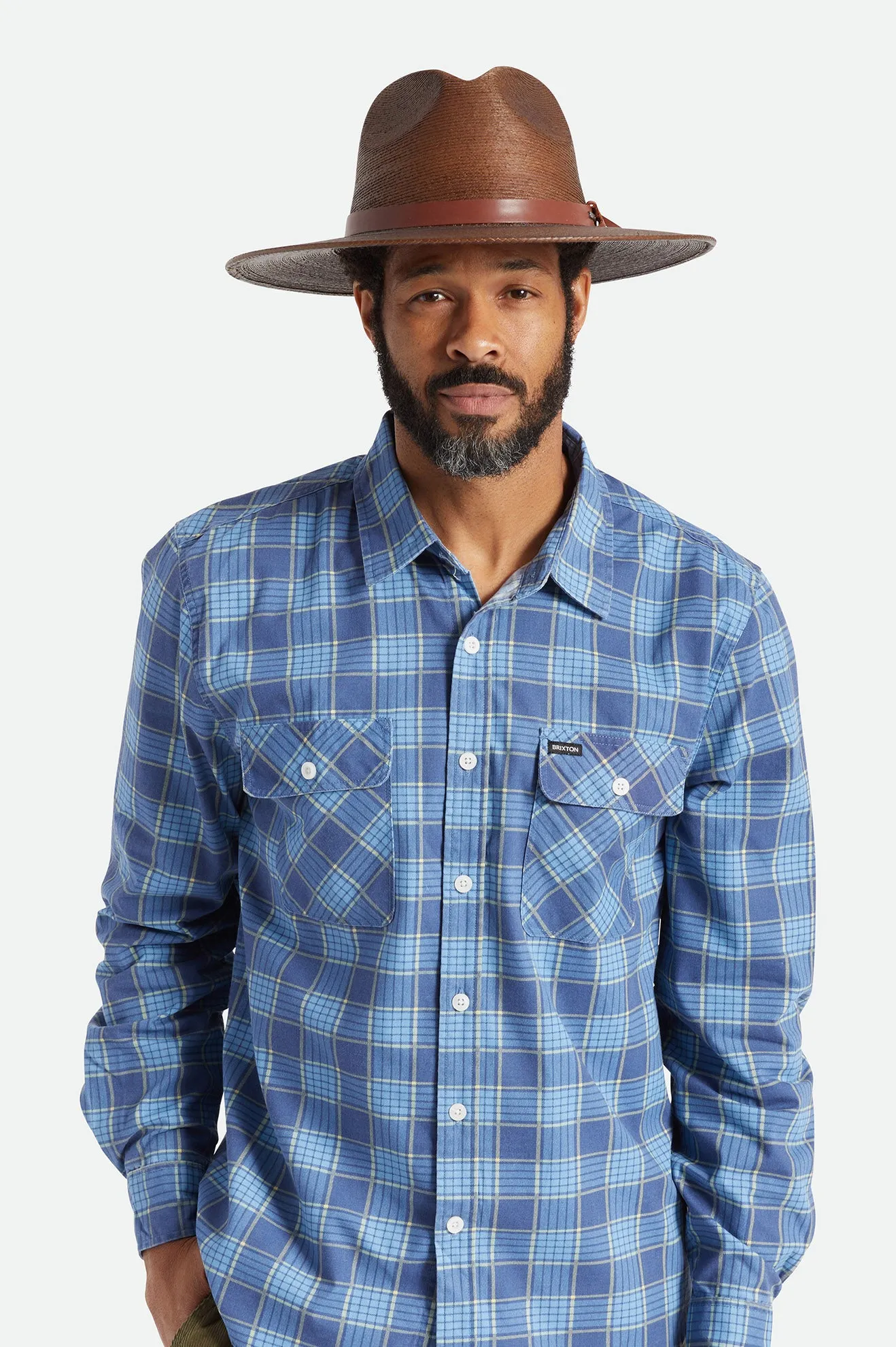 Field Proper Straw Hat - Deep Brown