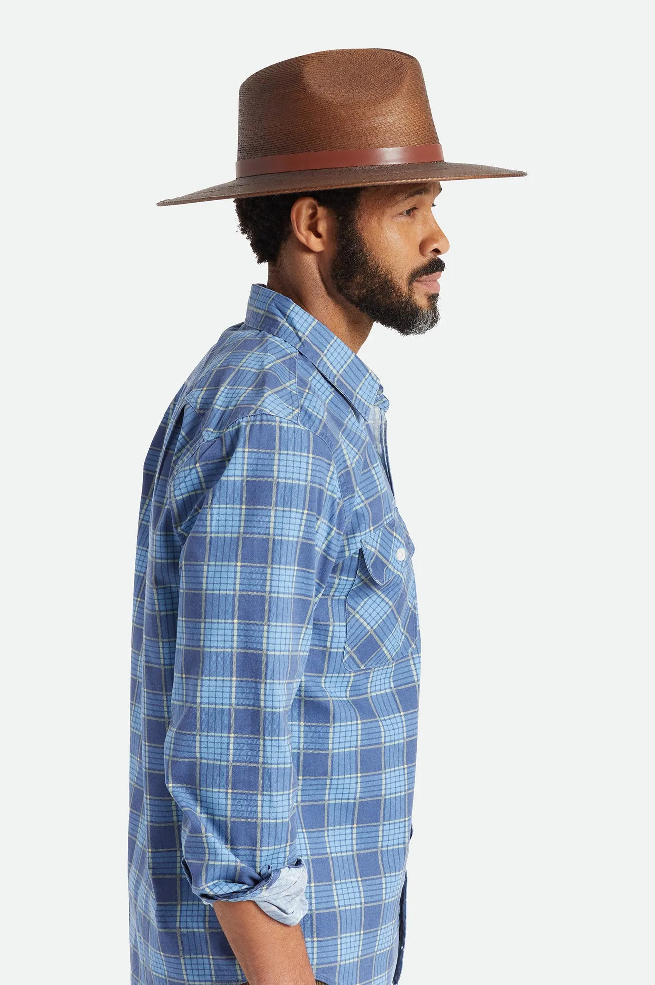 Field Proper Straw Hat - Deep Brown