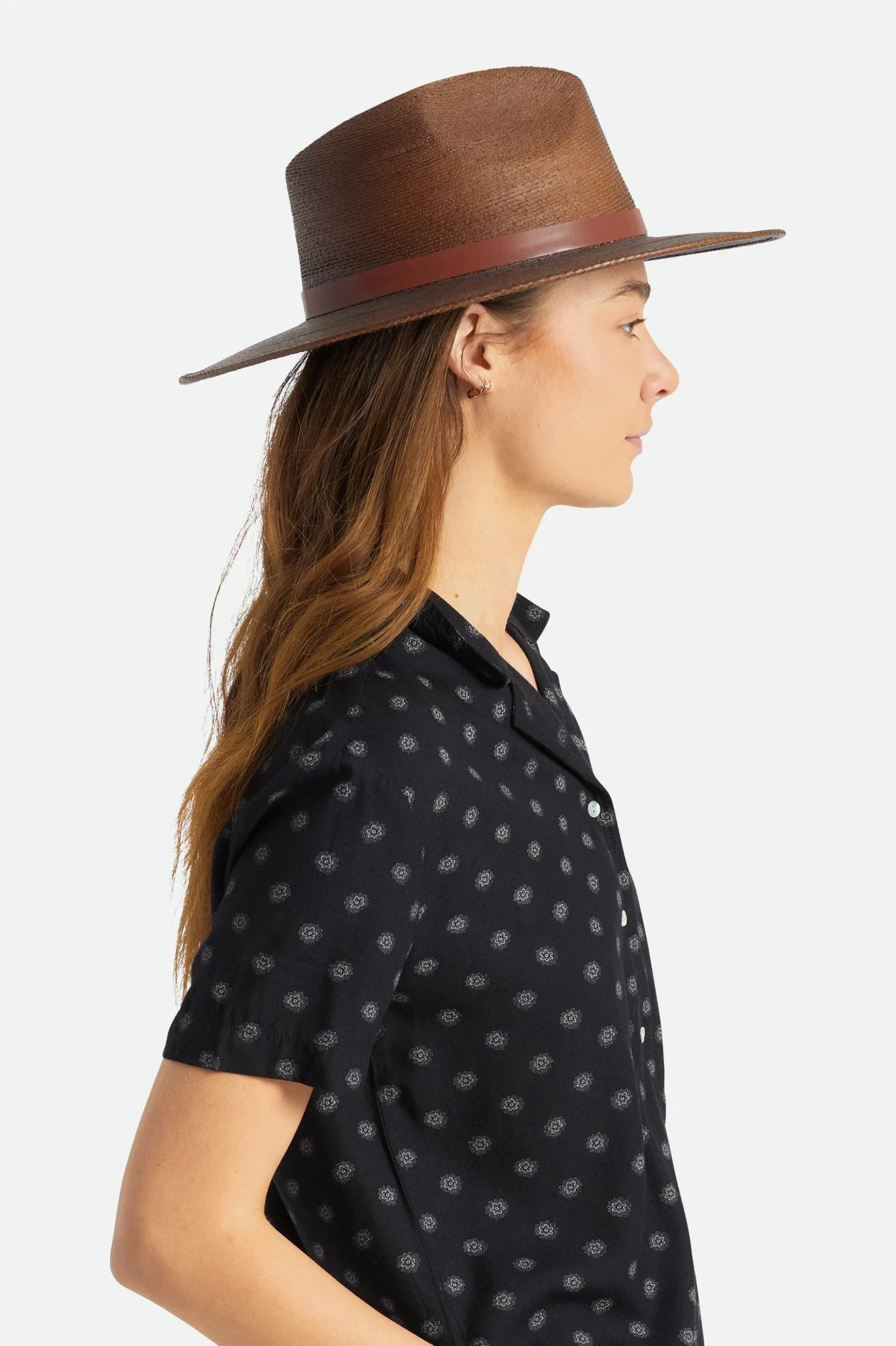 Field Proper Straw Hat - Deep Brown