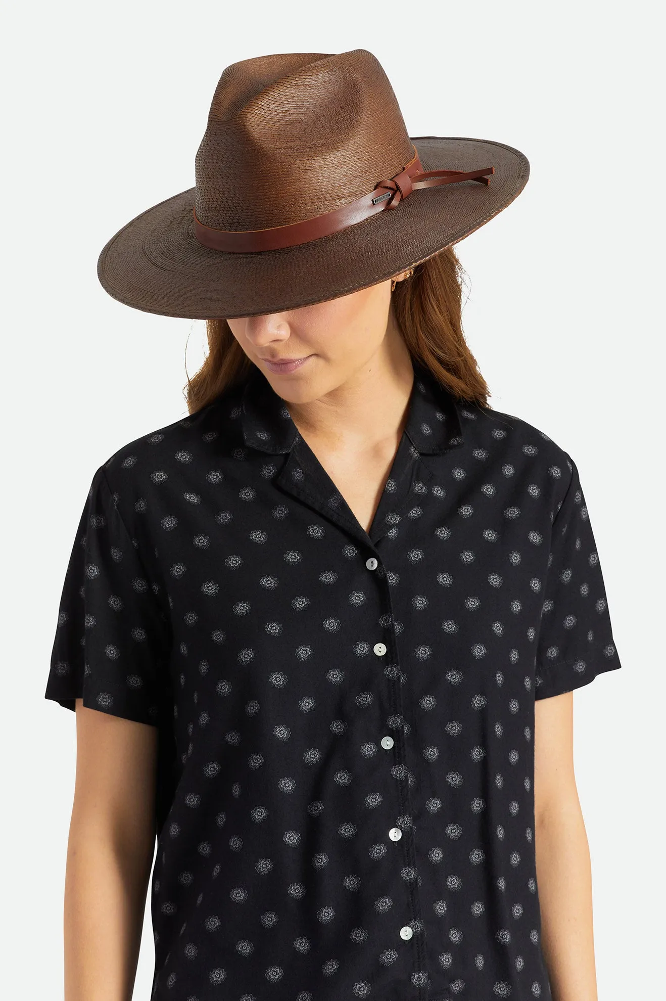 Field Proper Straw Hat - Deep Brown