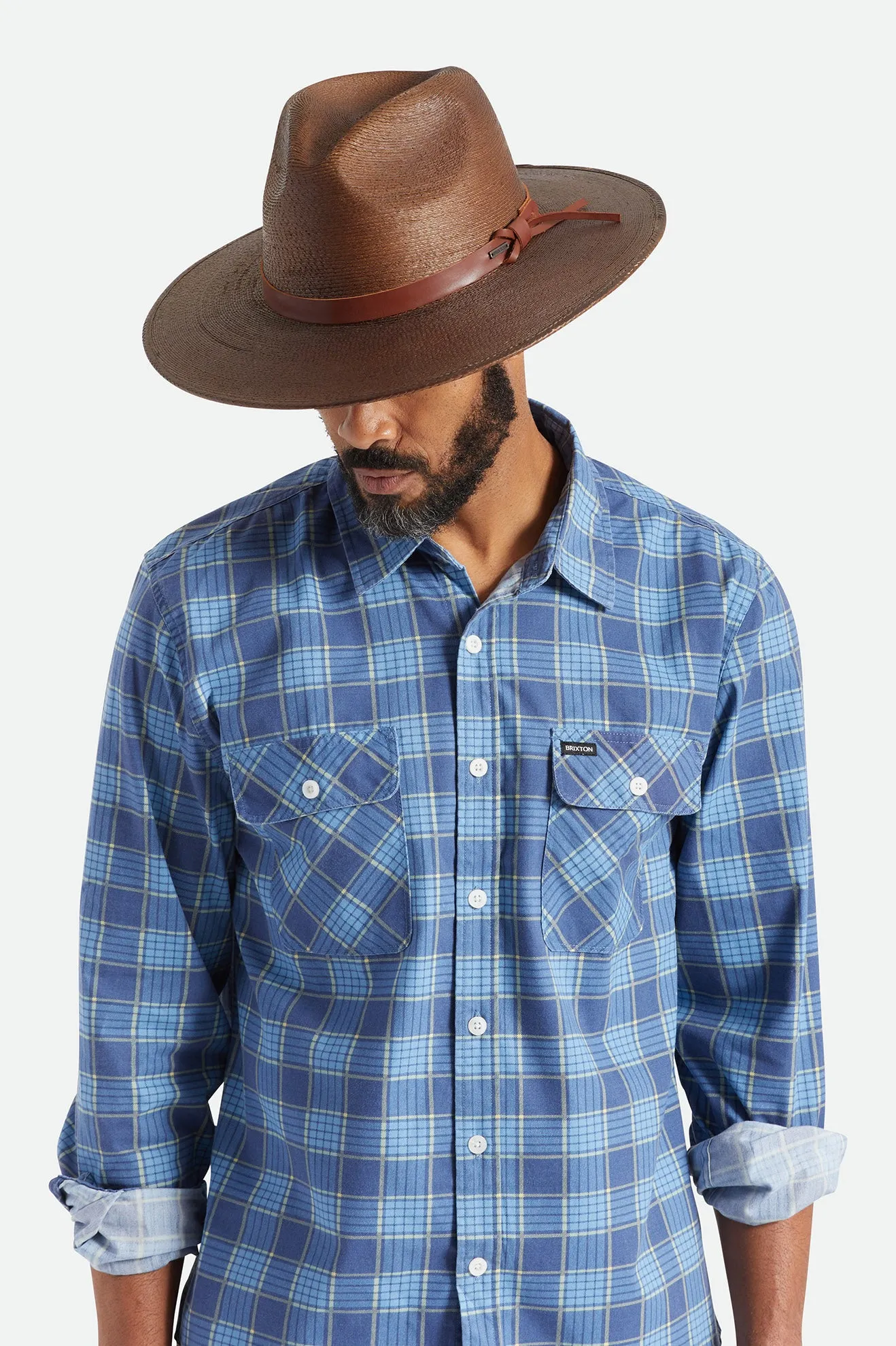 Field Proper Straw Hat - Deep Brown