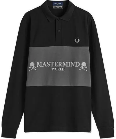 Fred Perry Men's x Mastermind Long Sleeve Polo Shirt