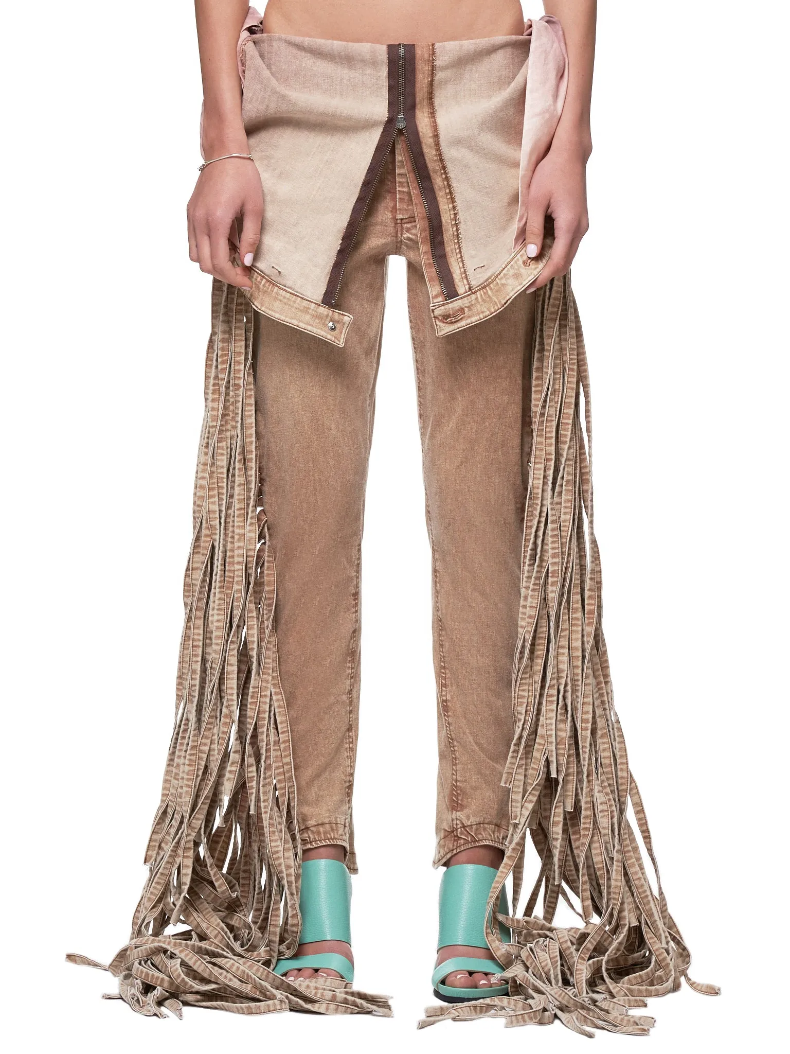 Fringe Jeans (JFSS19P01-BROWN)