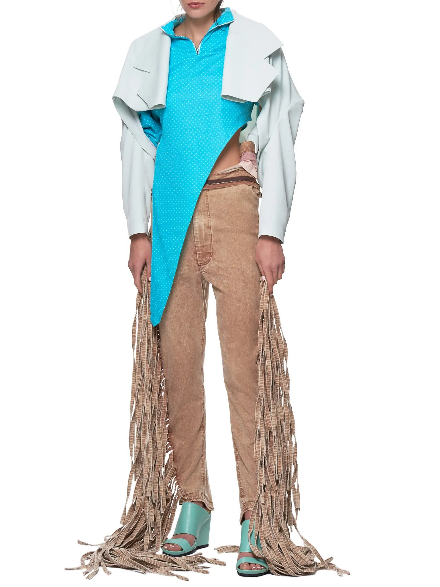 Fringe Jeans (JFSS19P01-BROWN)