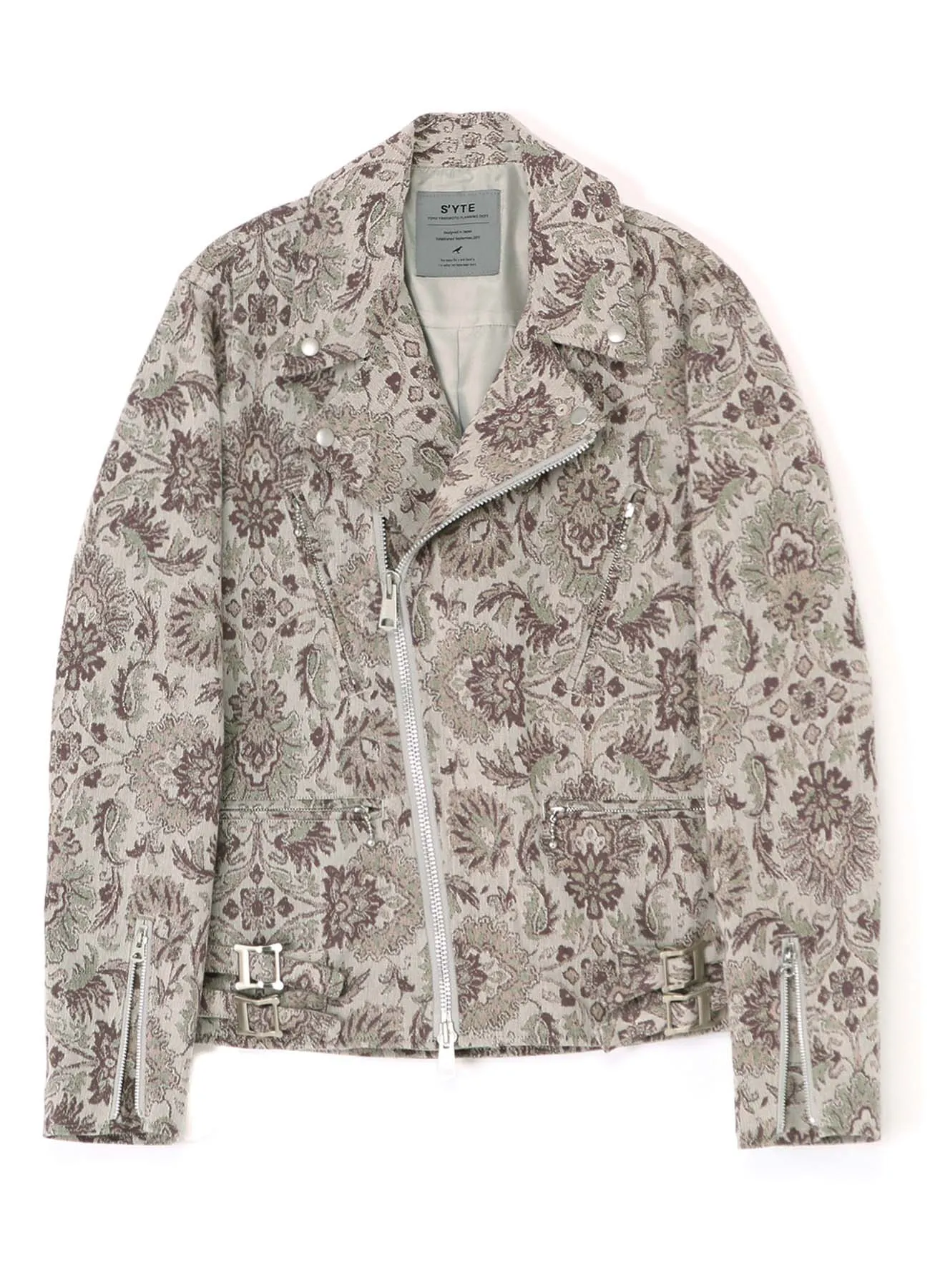 GOBELIN-STYLE JACQUARD OVER SIZED RIDERS JACKET