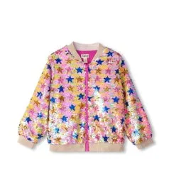 Hatley Sequin Bomber Jacket in Star Party