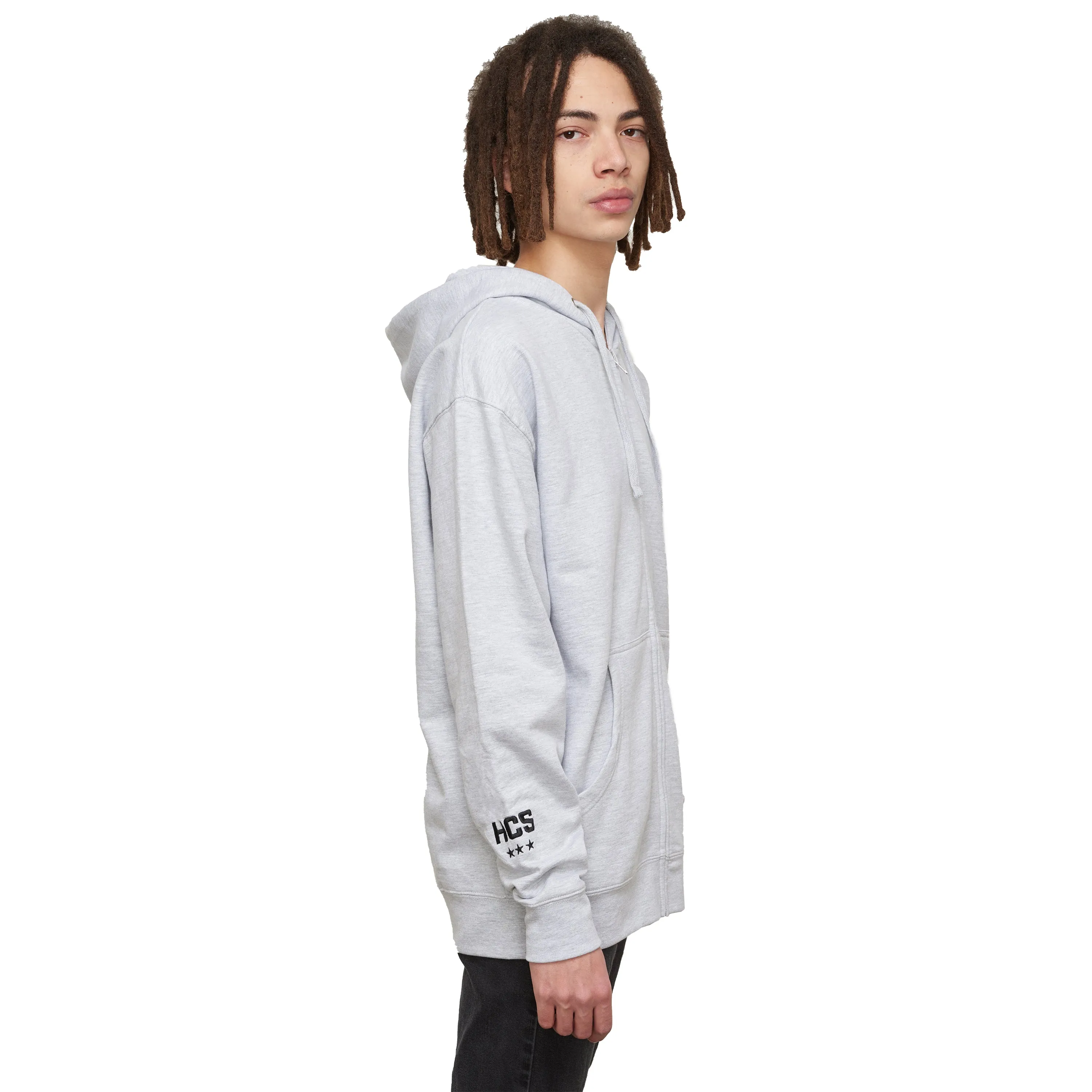 HCS Trophy Heather Gray Zip-up Hoodie