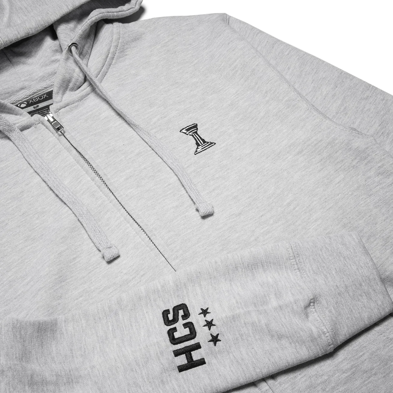 HCS Trophy Heather Gray Zip-up Hoodie