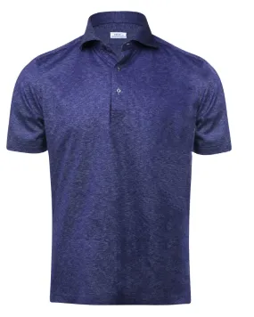 Heathered Purple Pique Polo