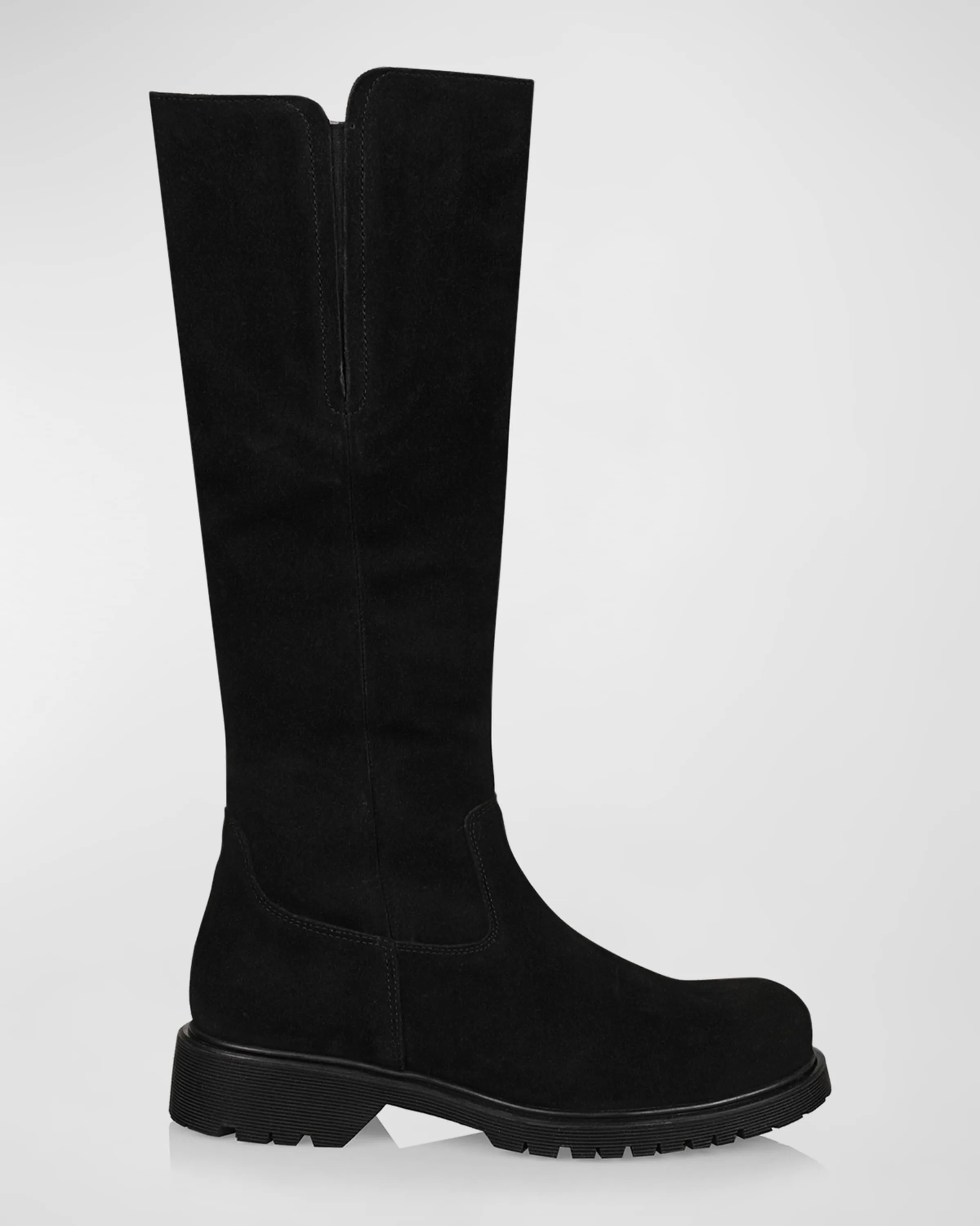 Helene Suede Shearling Knee Boots