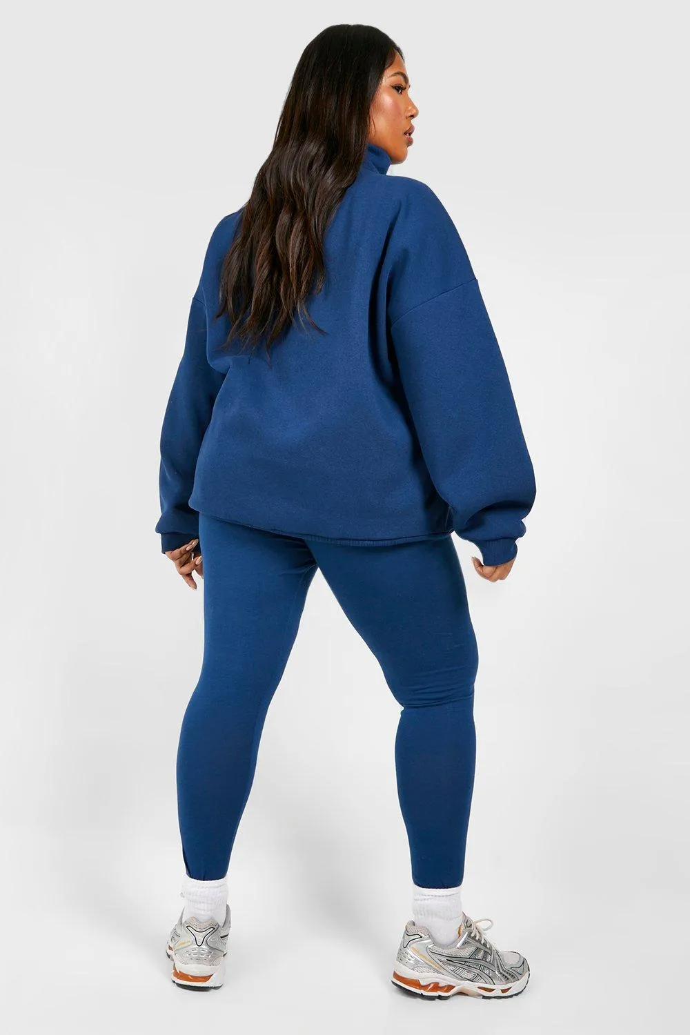 Hoodies & Sweatshirts | Plus Brooklyn Half Zip And Legging Set | boohoo