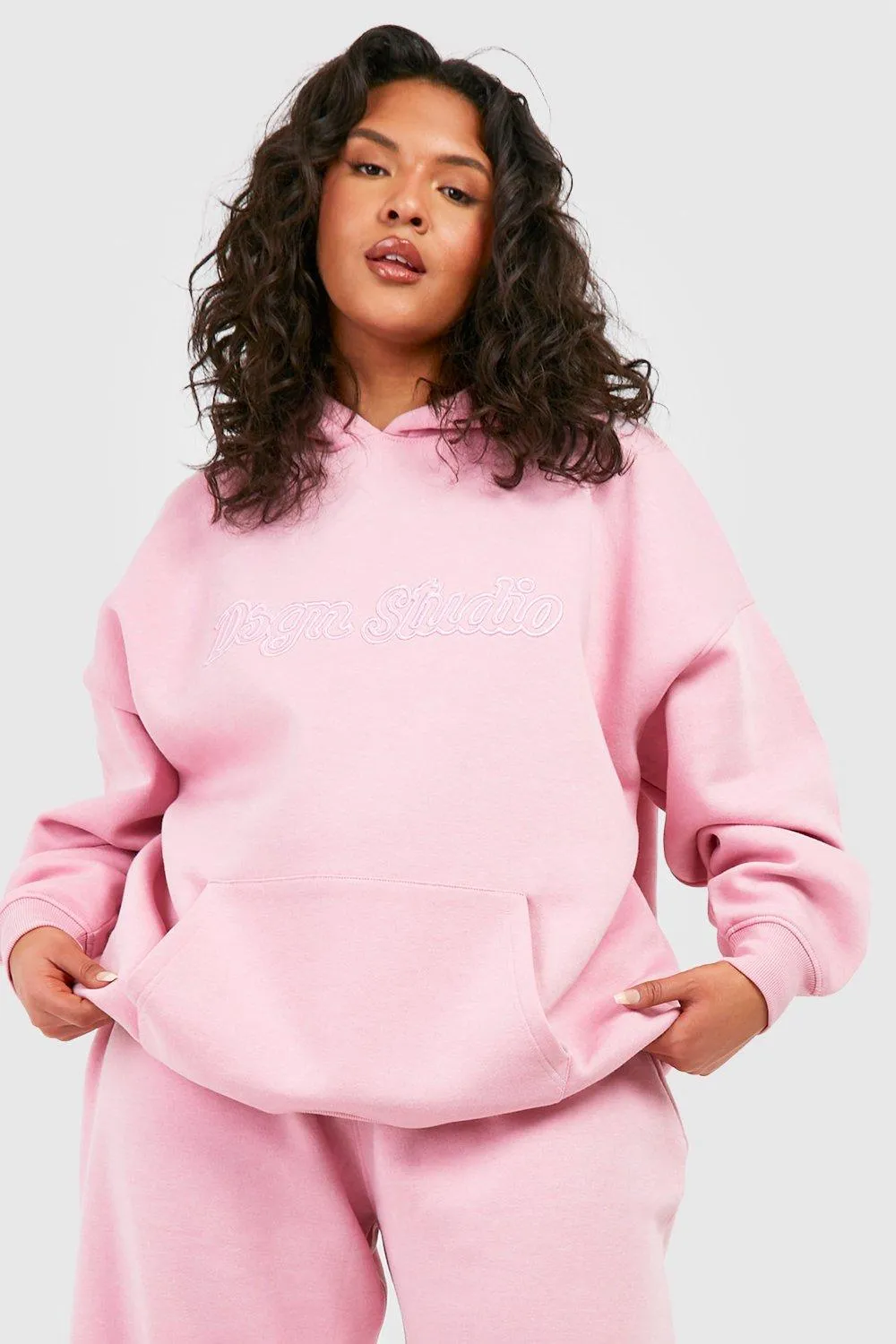 Hoodies & Sweatshirts | Plus Dsgn Studio 3d Embroidered Oversized Hoodie | boohoo