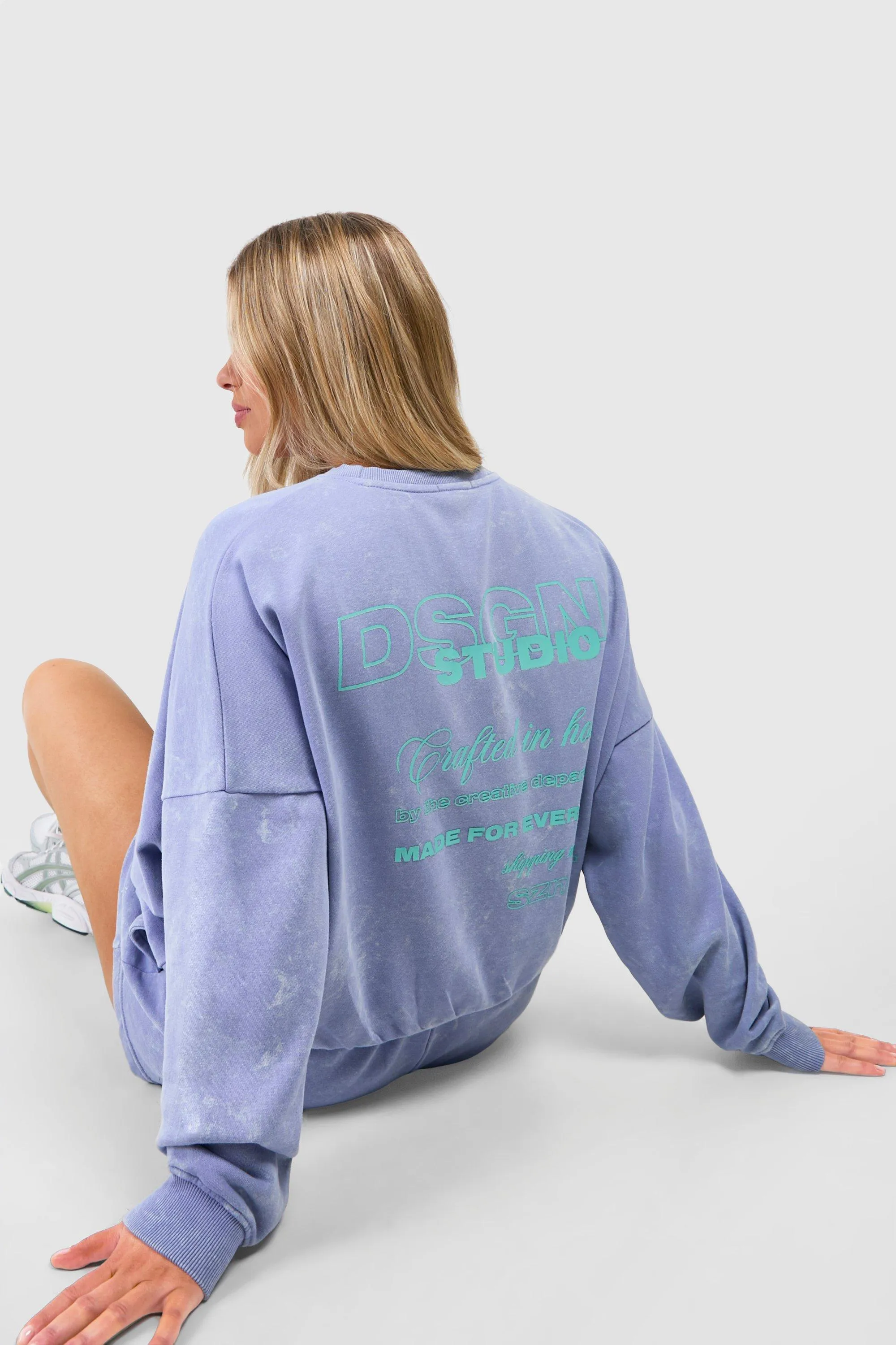 Hoodies & Sweatshirts | Plus Dsgn Studio Washed Oversized Sweatshirt | boohoo