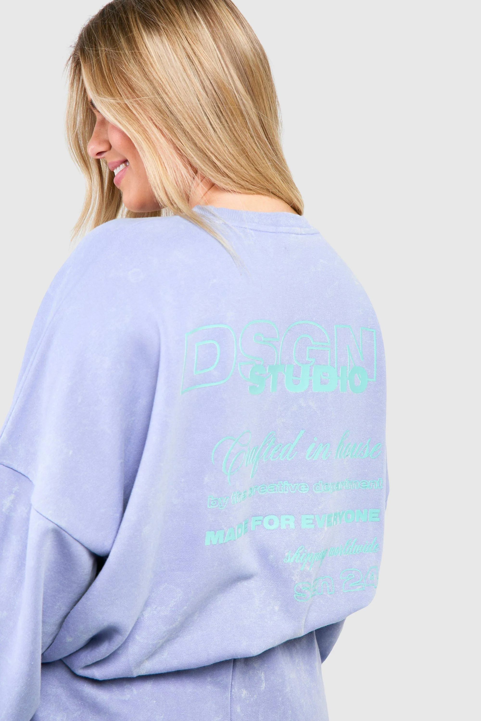 Hoodies & Sweatshirts | Plus Dsgn Studio Washed Oversized Sweatshirt | boohoo