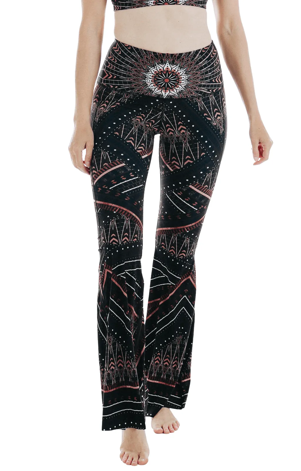 Humble Warrior Printed Bell Bottoms