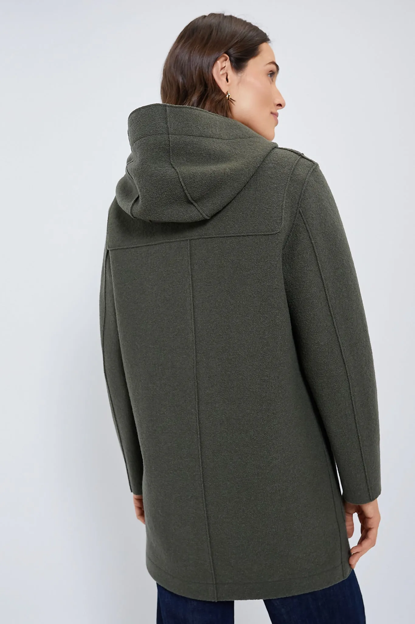 Hunting Green Duffle Boiled Wool Coat