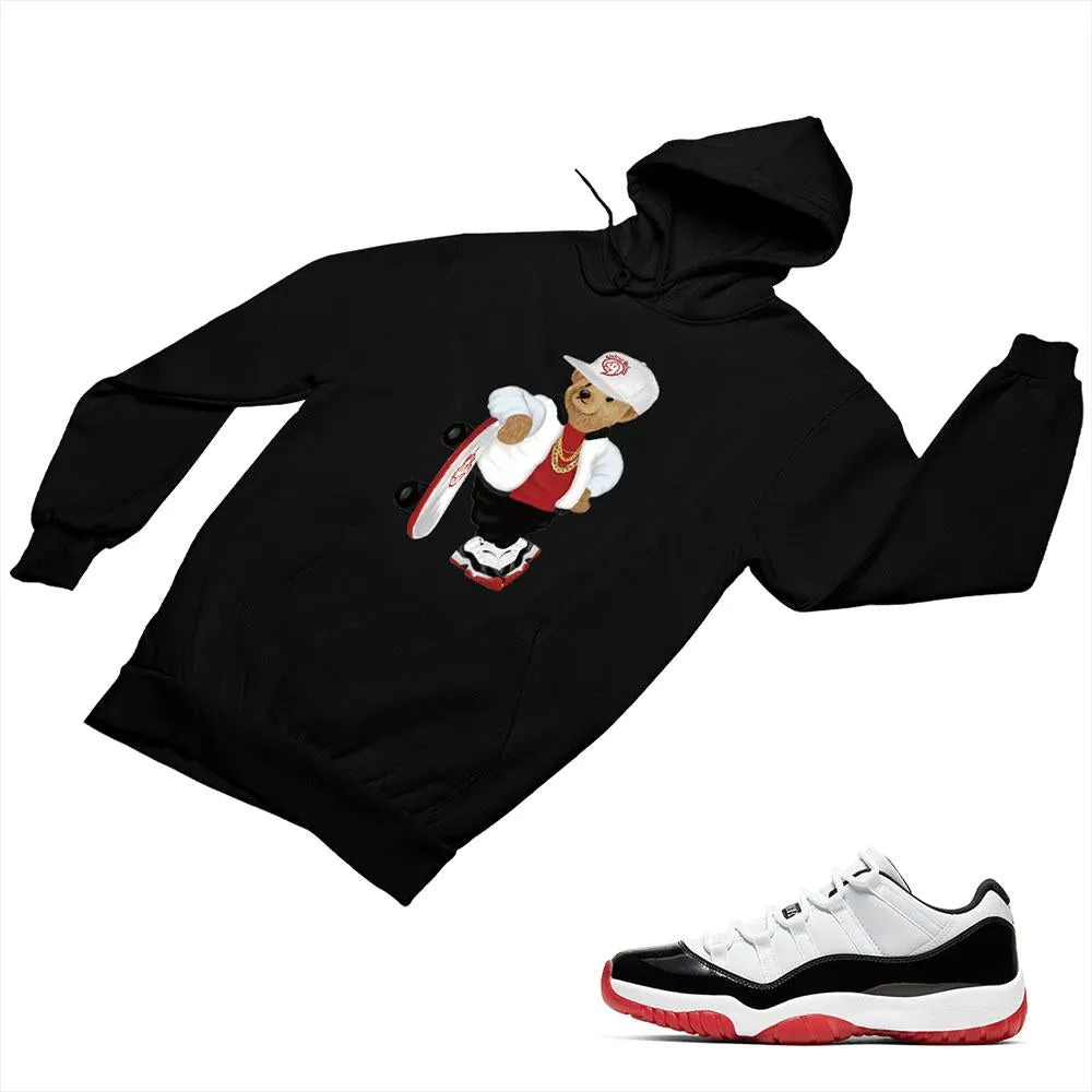 Jordan 11 White Bred Matching Custom Designed Hoodies JD 11-5-7-25