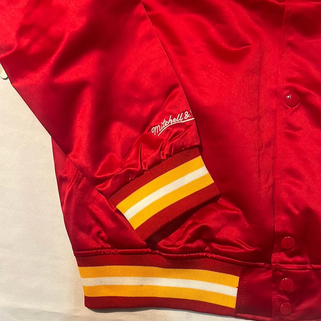 Kansas City Chiefs NFL Mitchell & Ness Nostalgia Co Throwback Satin Men’s Jacket