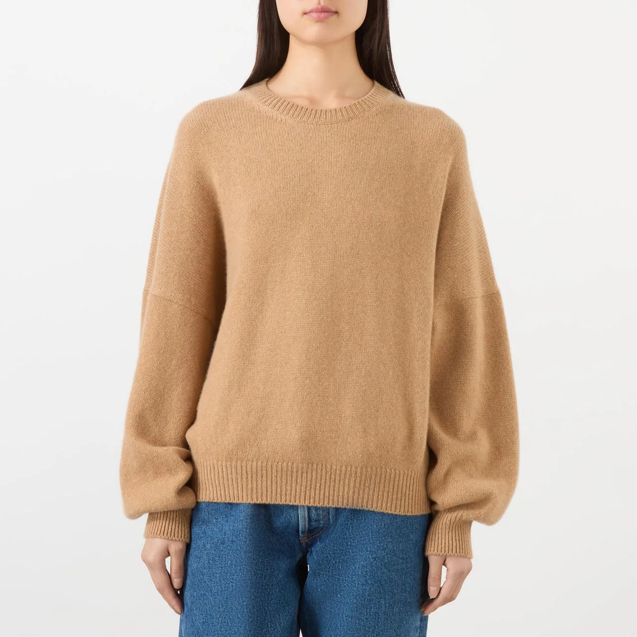 KHAITE Margaux Cashmere Sweater - Tan